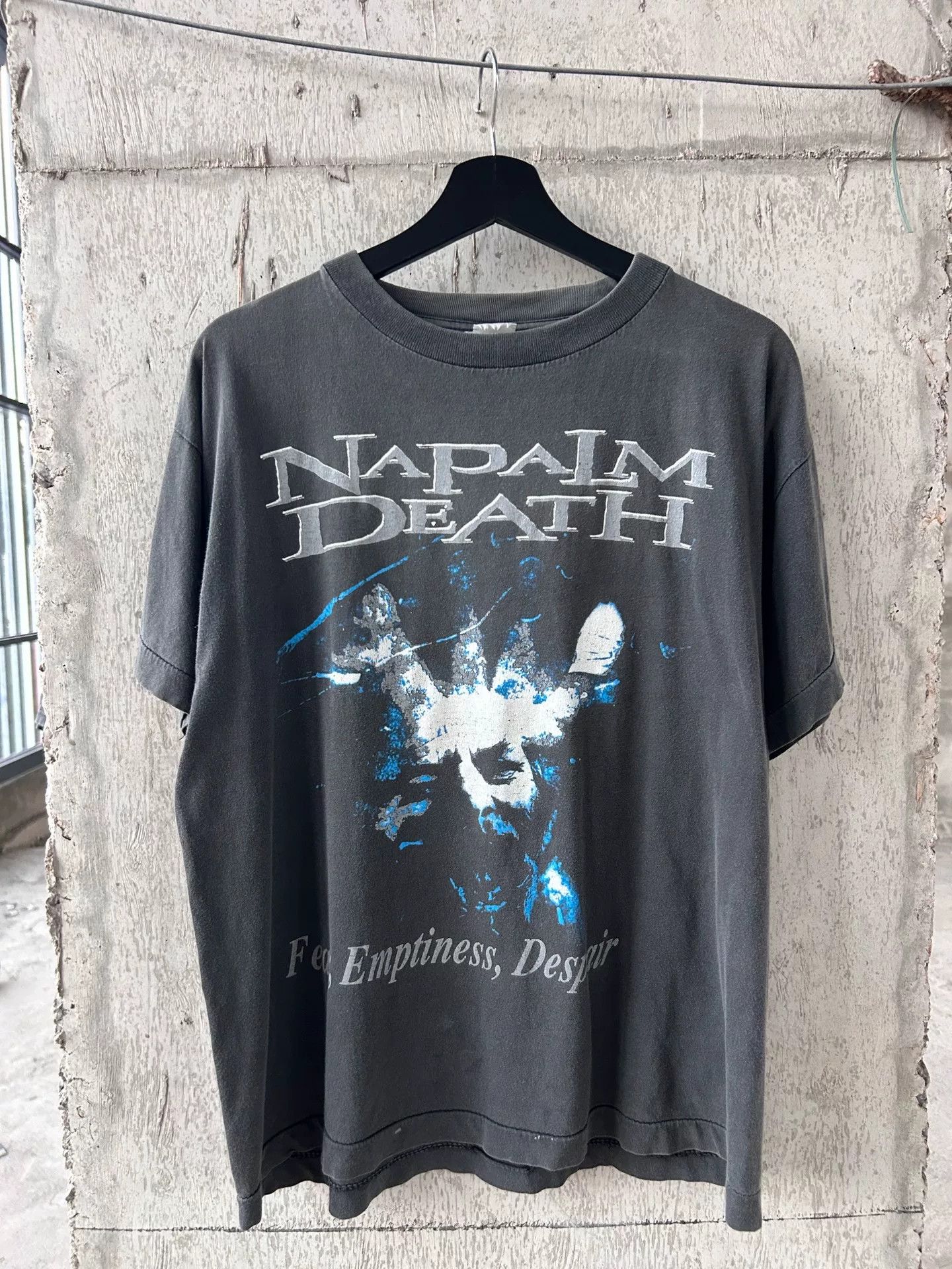Vintage Vintage 90s Napalm Death T-Shirt Size US M / EU 48-50 / 2 - 1 Thumbnail