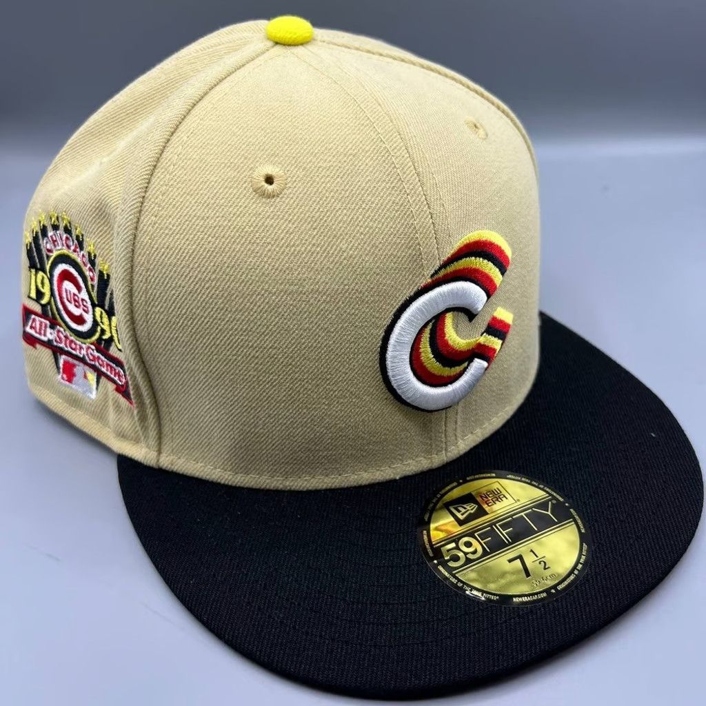 New Era Chicago Cubs Hat Men 7 1/2 59Fifty New Era Fitted Cap Size ONE SIZE - 1 Thumbnail