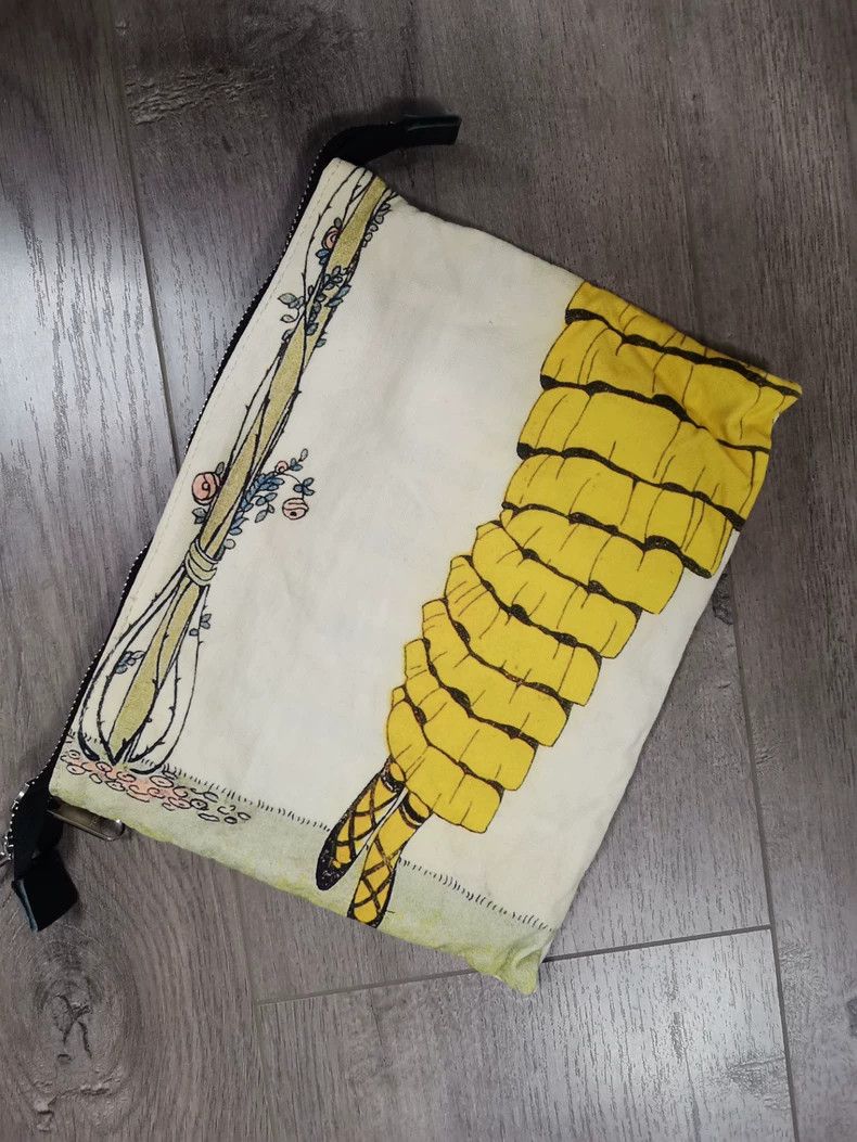 Y's Y's Retro Girl Cherry Blossom Clutch Storage Bag Size ONE SIZE - 4 Thumbnail