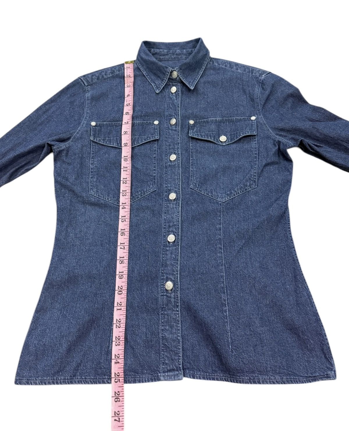 Versace RARE VERSACE WESTERN DENIM SHIRT Size S / US 4 / IT 40 - 12 Thumbnail