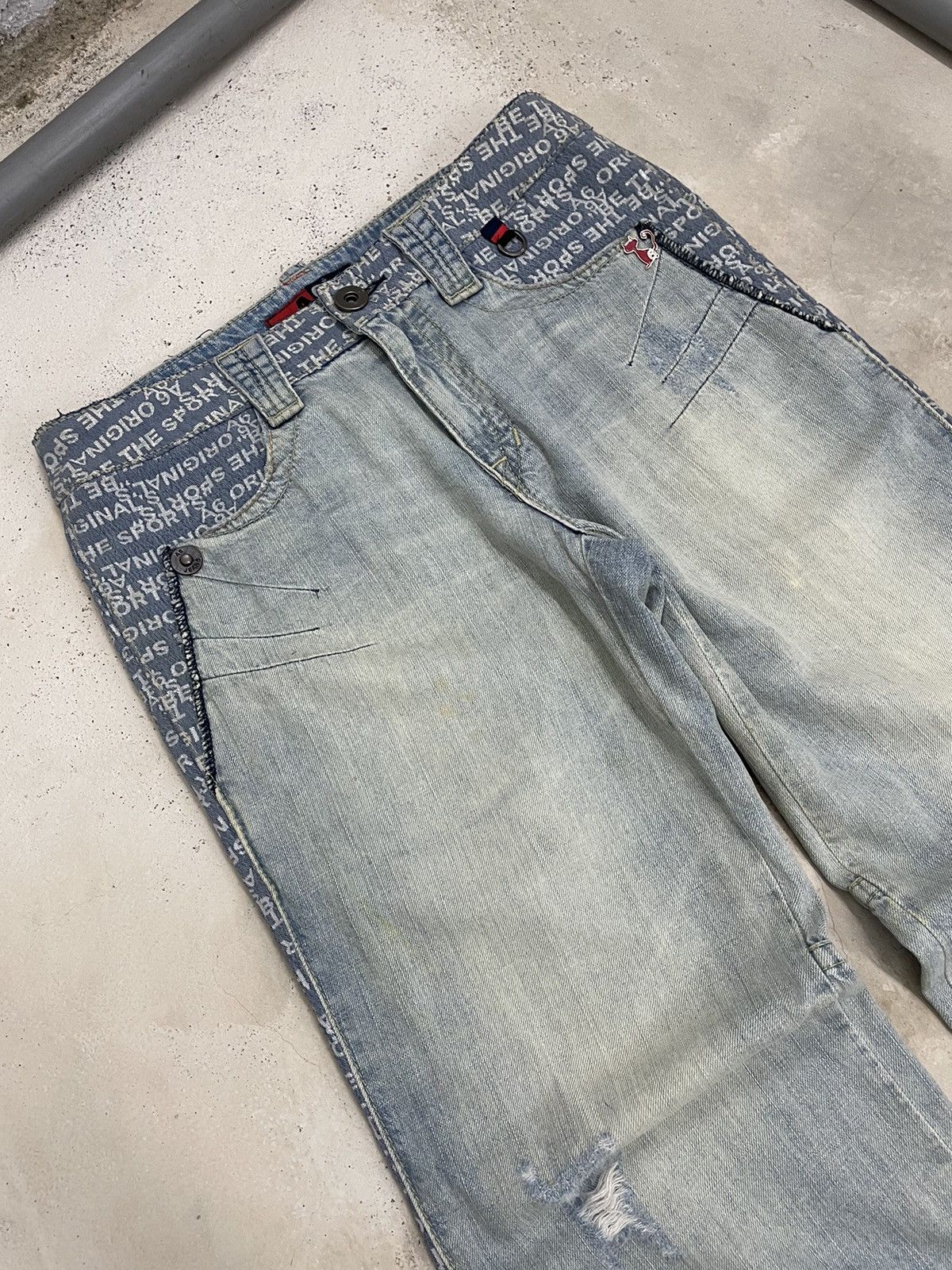 Hysteric Glamour Light Blue Mud Wash A6 Art Hysteric Style Distressed Denim Size US 30 / EU 46 - 3 Thumbnail