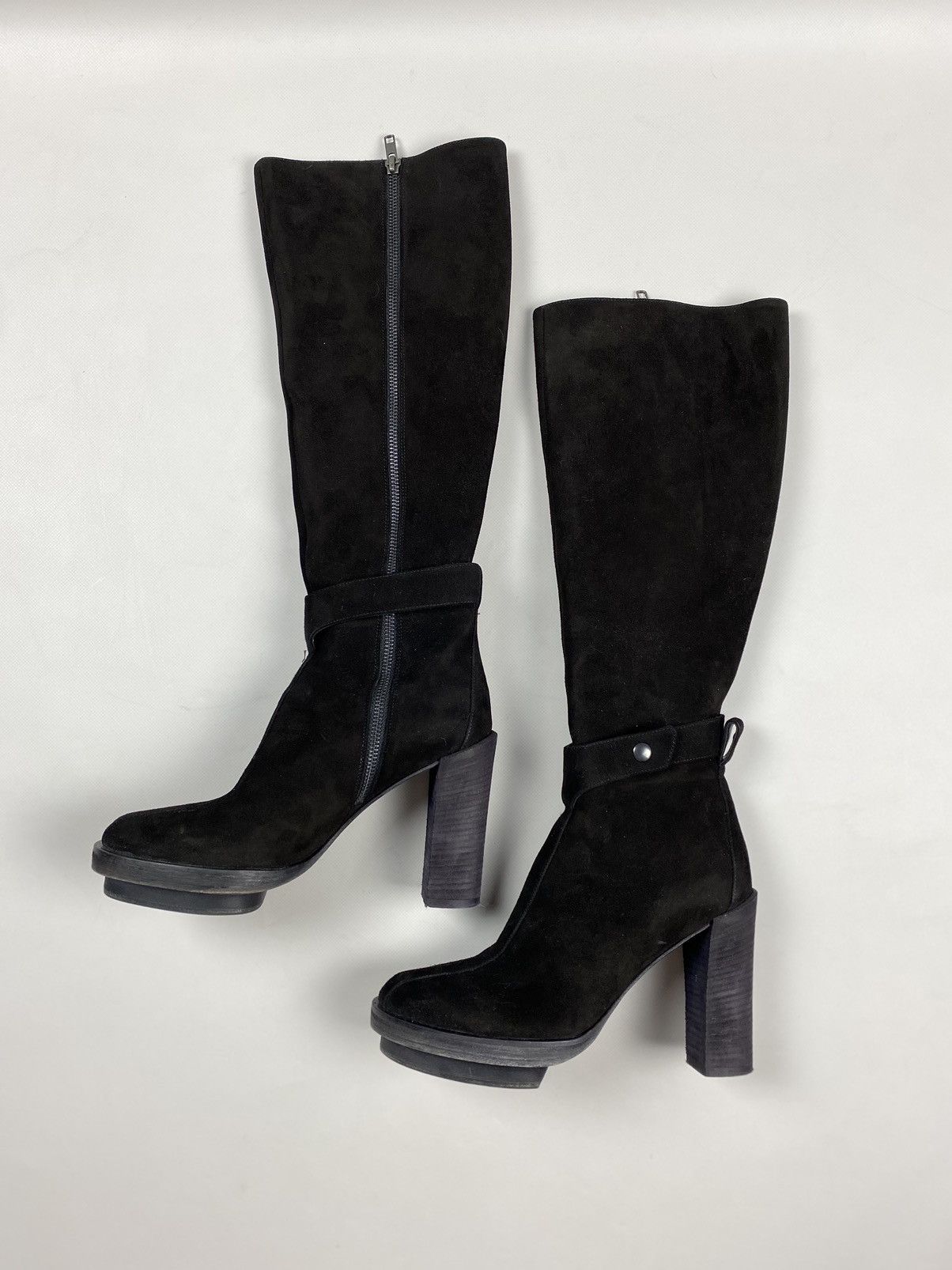 Ann Demeulemeester Ann Demeulemeester heeled over the knee suede boots shoes Size US 9 / IT 39 - 8 Thumbnail