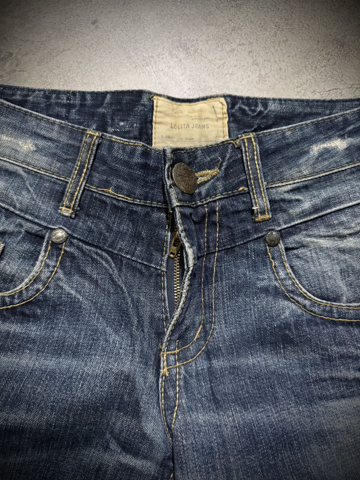 Japanese Brand LOLITA JEANS IFSIXWASNINE DISTRESSED BOOTCUT JEANS Size US 32 / EU 48 - 8 Thumbnail