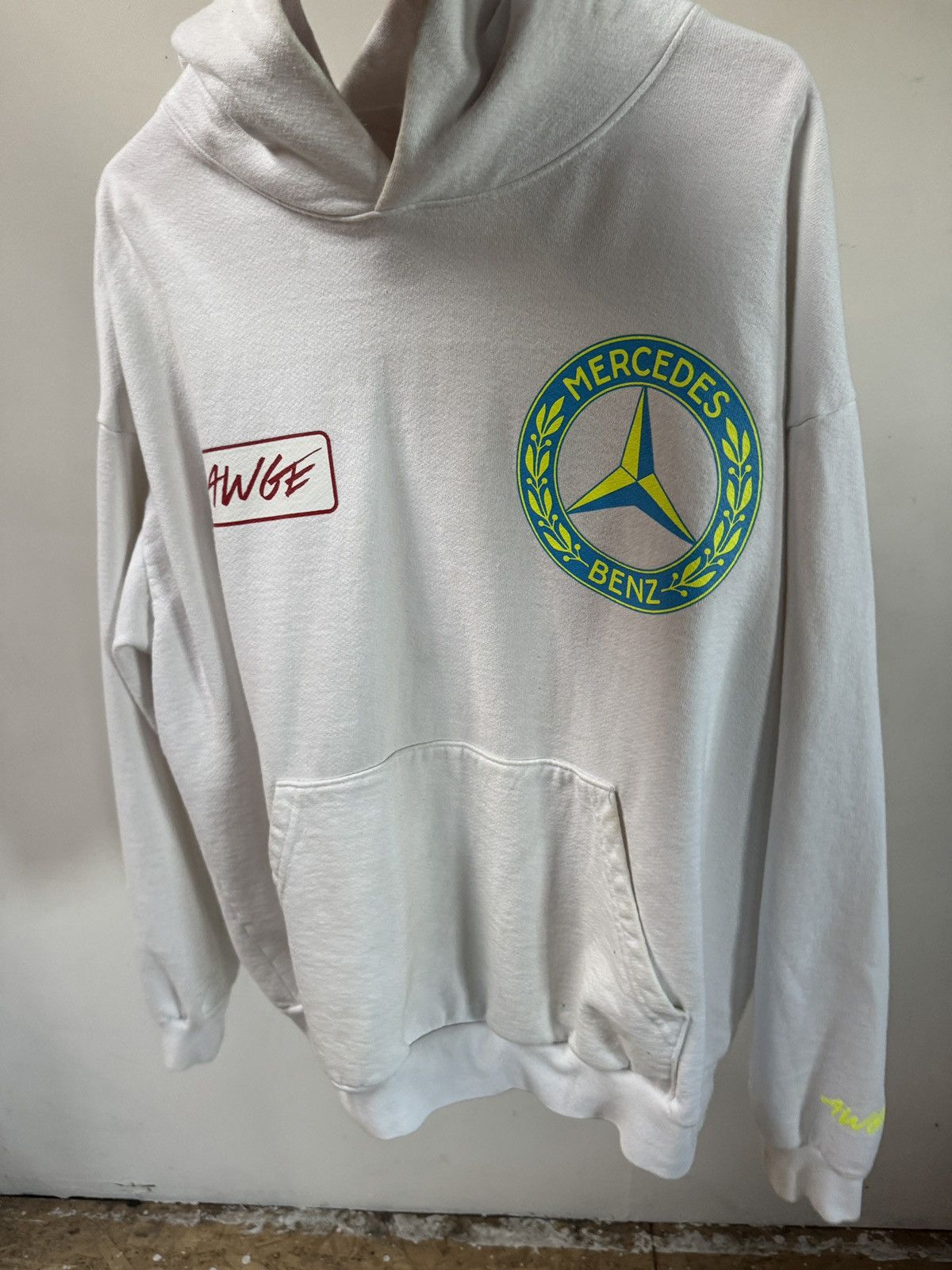 AWGE × Mercedes-Benz AWGE x Mercedes Benz White Hoodie XL Size US XL / EU 56 / 4 - 1 Thumbnail