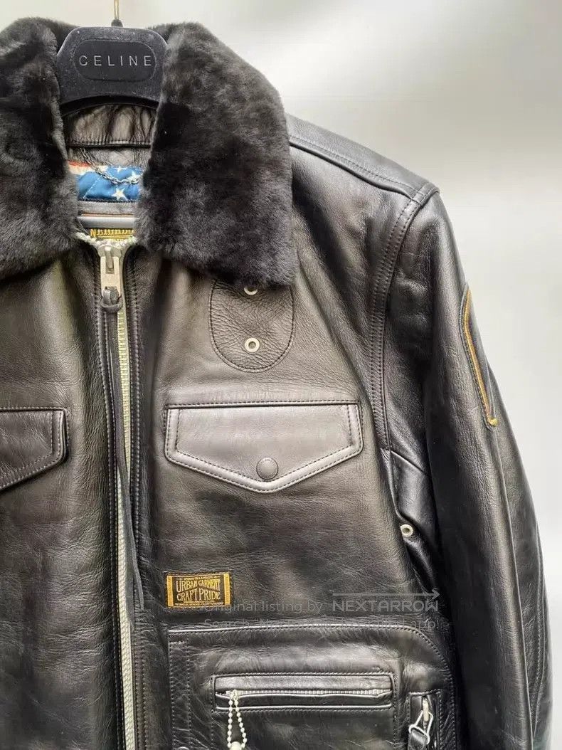 Neighborhood Neighborhood Leather Jacket Size US L / EU 52-54 / 3 - 2 Thumbnail