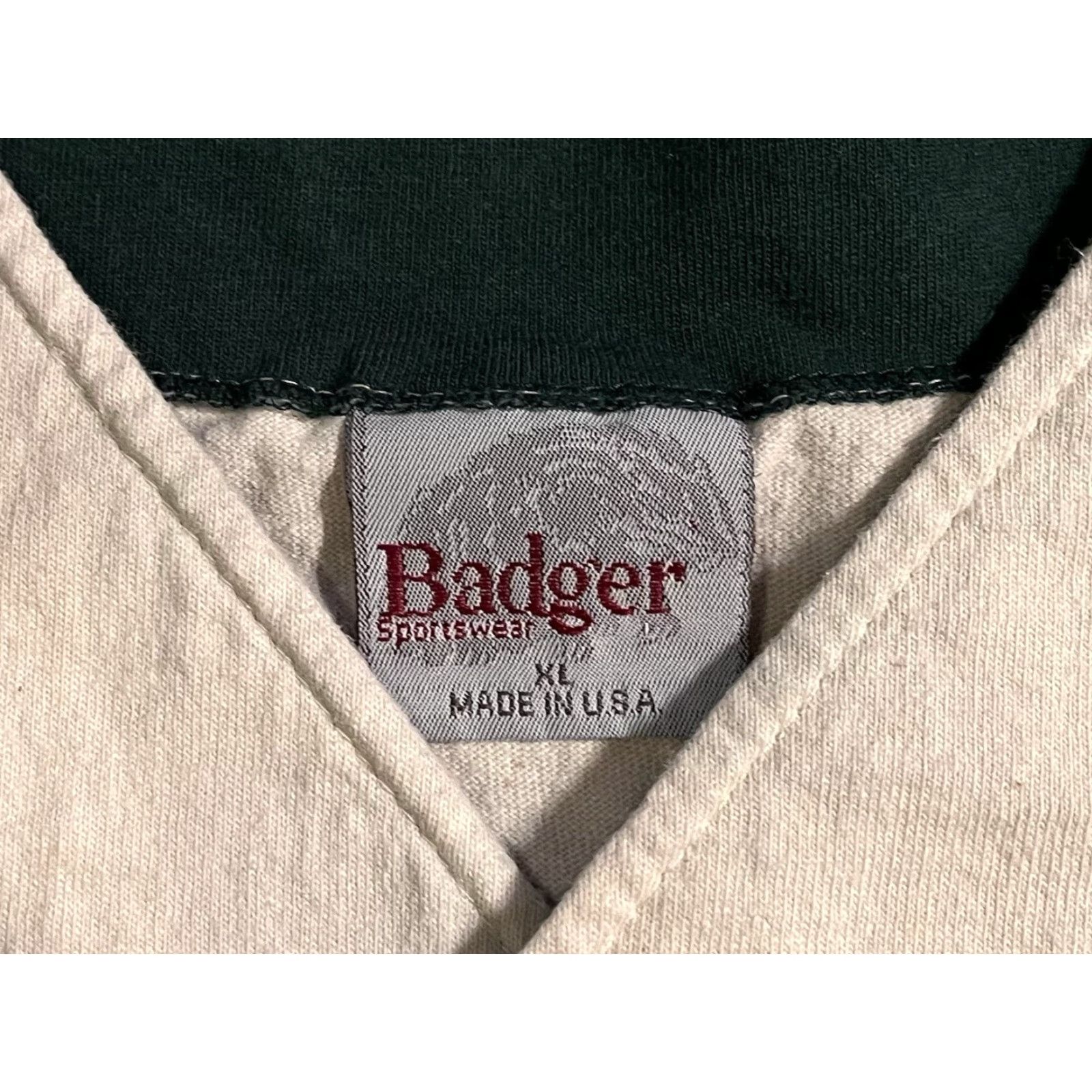 Vintage VINTAGE Badger Sportswear Baseball Jersey Men’s XL White 90s Four Seasons Hotel Boston Jersey Shirt Mens XL White 90s City Sports Size US XL / EU 56 / 4 - 5 Thumbnail
