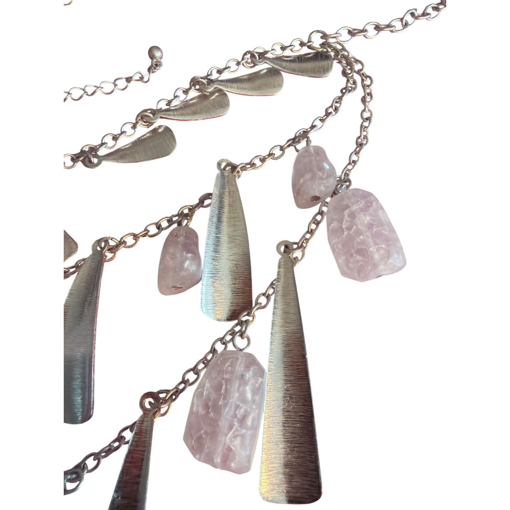 Other Premier Designs Silver Plated Beach Glass Necklace Opaque Be Size ONE SIZE - 3 Thumbnail