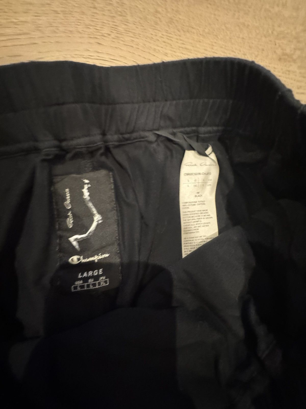 Champion × Rick Owens Rick Owens x Champion Black Shorts L Size US 36 / EU 52 - 6 Thumbnail