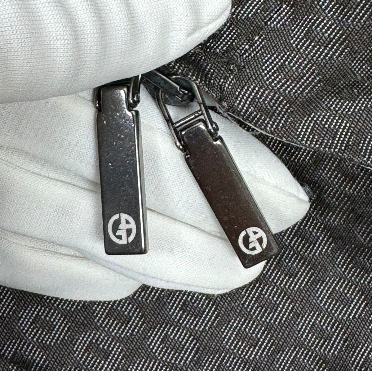 Giorgio Armani Giorgio Armani Zip Jacket Monogram Viscose-Ramie size 48 Size XL / US 12-14 / IT 48-50 - 11 Thumbnail