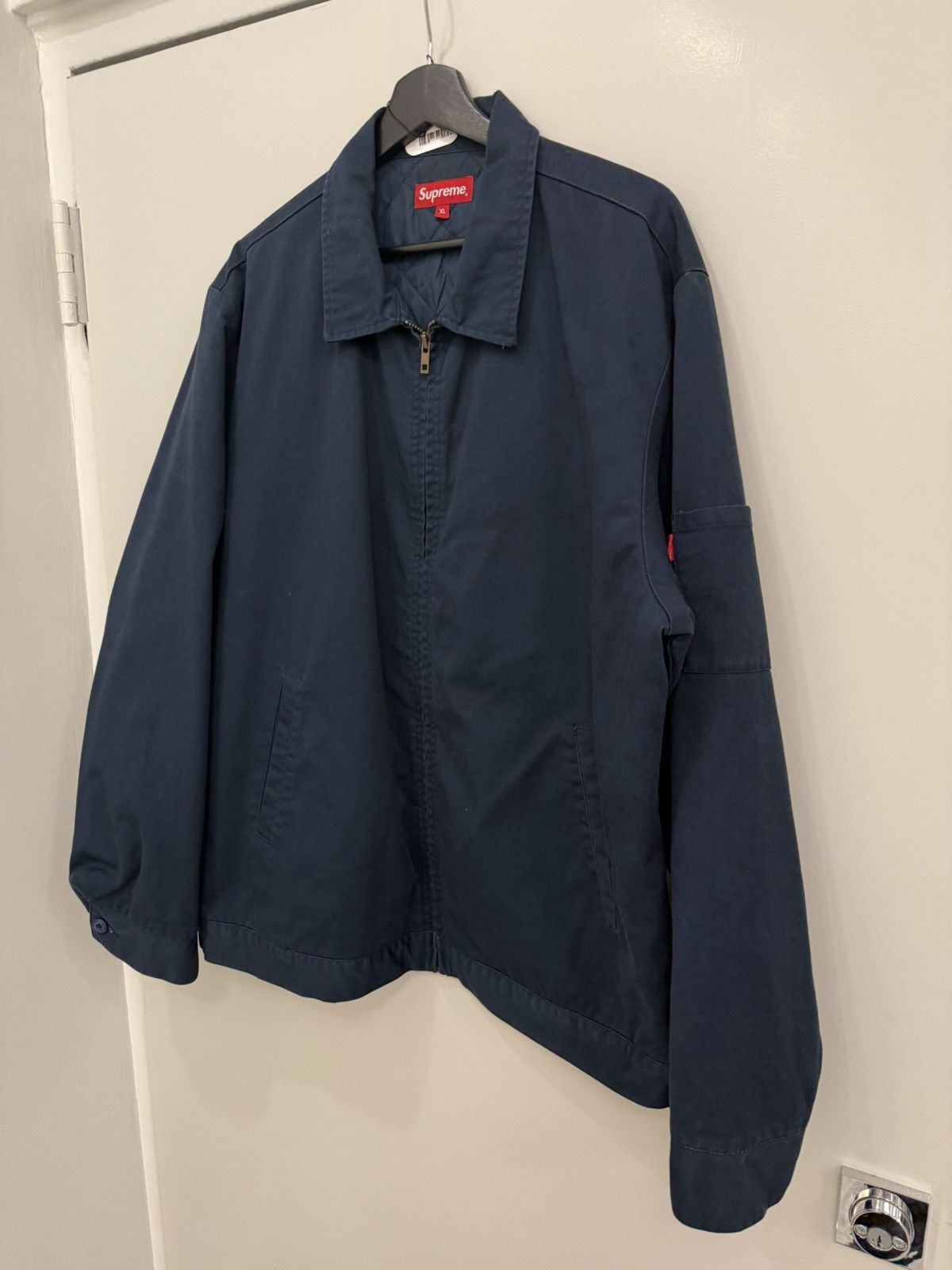 Supreme Supreme Washed Blue NYPD Jacket Size US XL / EU 56 / 4 - 4 Thumbnail