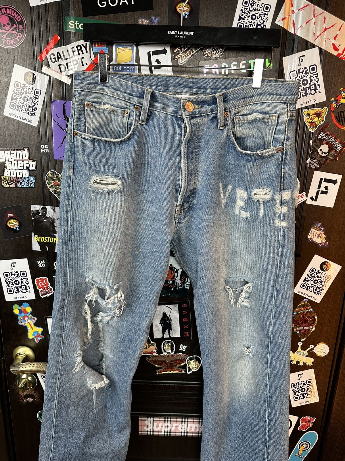 Vetements FW19 VETEMENTS ANARCHY DENIM Size US 32 / EU 48 - 4 Thumbnail