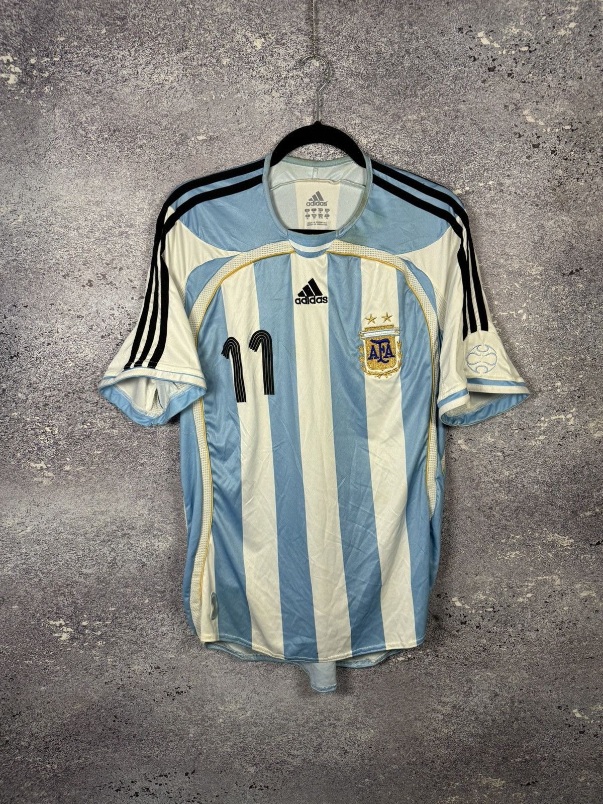 Adidas TEVEZ Argentina National Team 2006 Adidas Soccer Jersey Size US XL / EU 56 / 4 - 1 Thumbnail