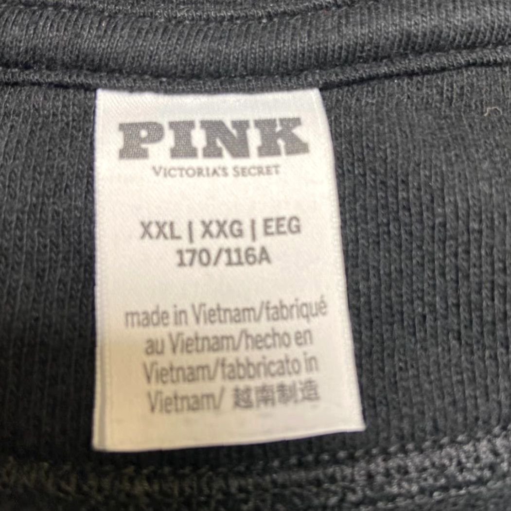 Victoria's Secret VINTAGE Victoria's Secret Sweatshirt Women 2XL Black Logo Outdoor Travel Fleece Lined Pink Size XXL / US 16-18 / IT 52-54 - 7 Thumbnail
