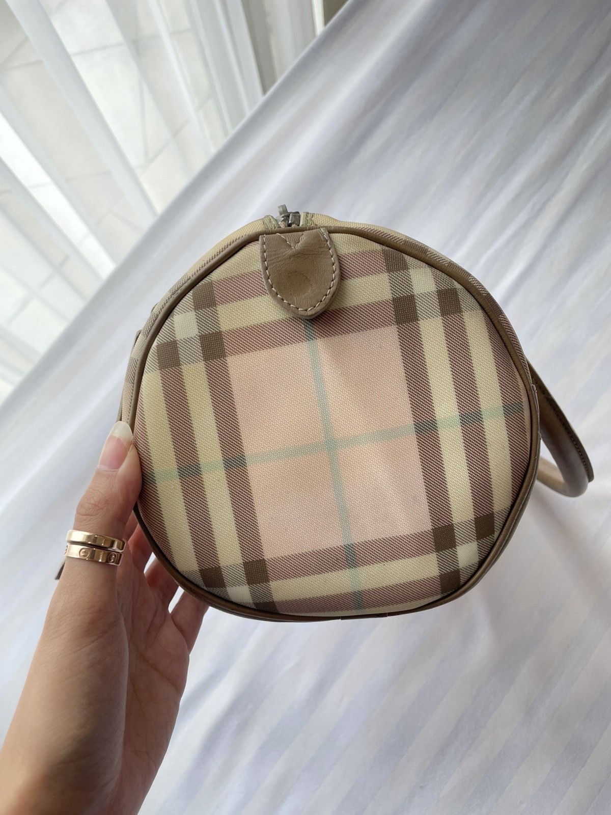 Burberry Burberry nova check barrell shoulder bag pink Size ONE SIZE - 4 Thumbnail