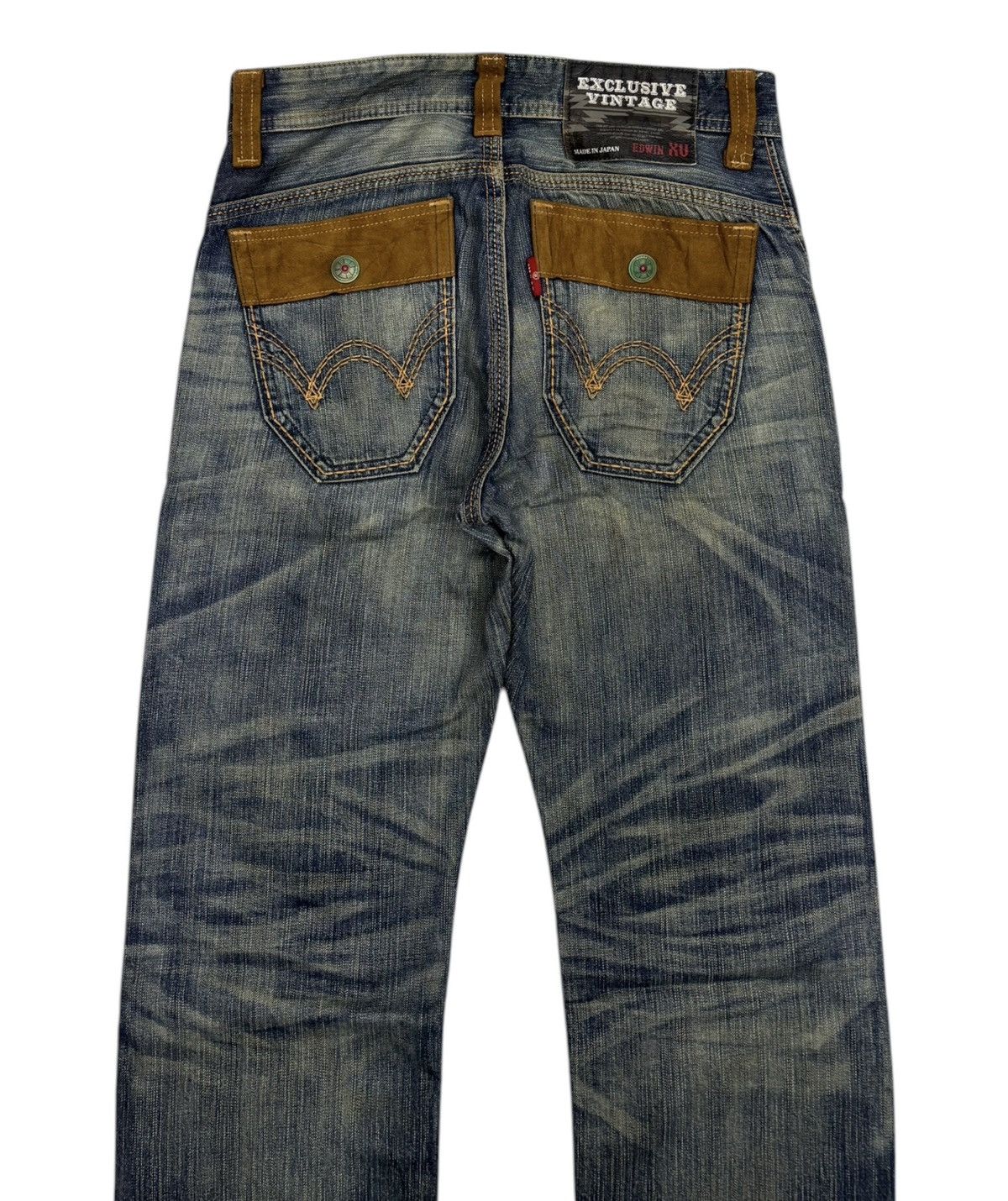 14th Addiction × Edwin × KMRii 🔥EDWIN BAGGY MUD WASH DISTRESSED RUSTY DENIM JEANS Size US 32 / EU 48 - 7 Thumbnail