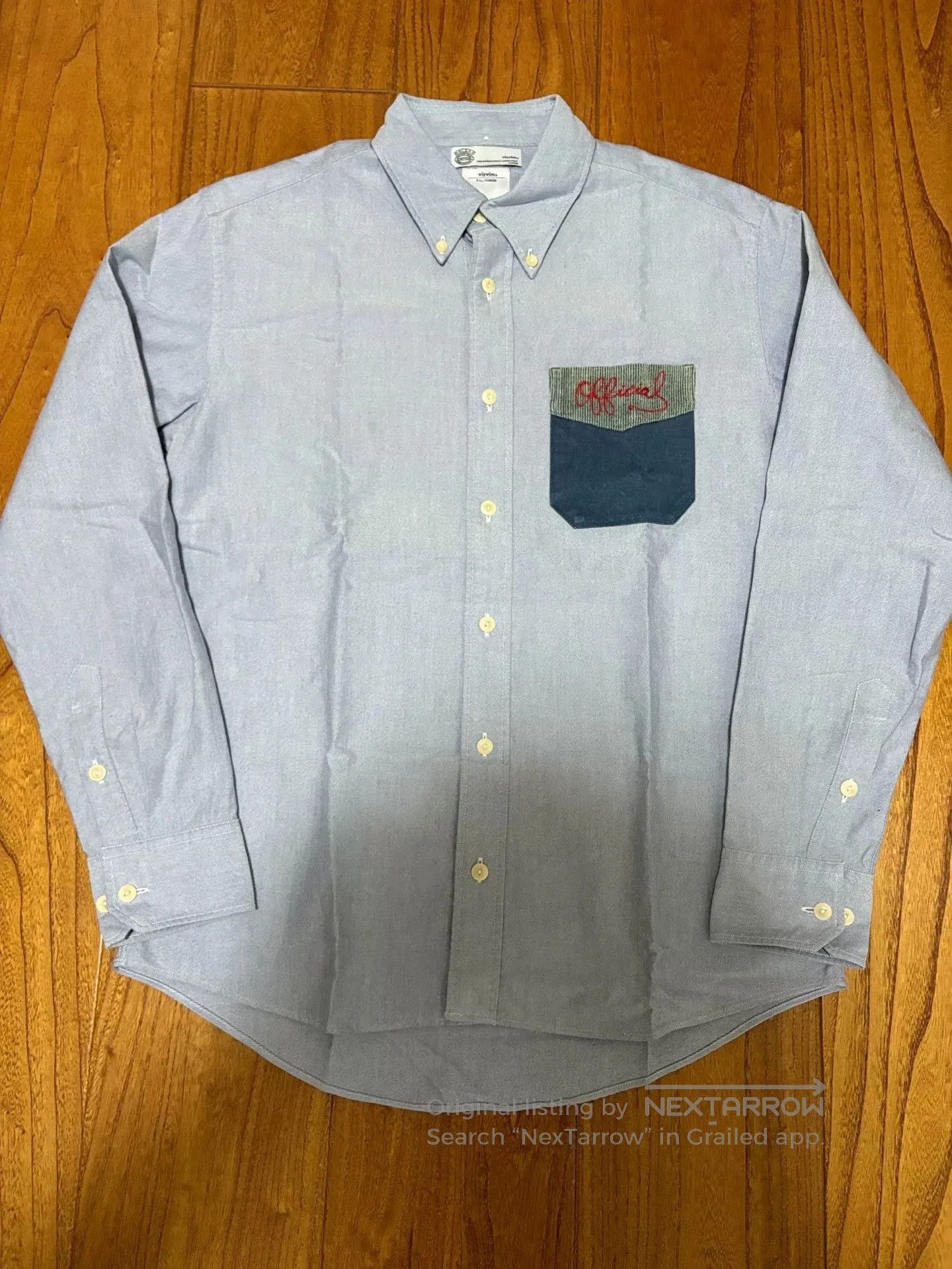 Visvim VISVIM 15AW Pocket Embroidered Long Sleeve Shirt. Size US S / EU 44-46 / 1 - 1 Thumbnail