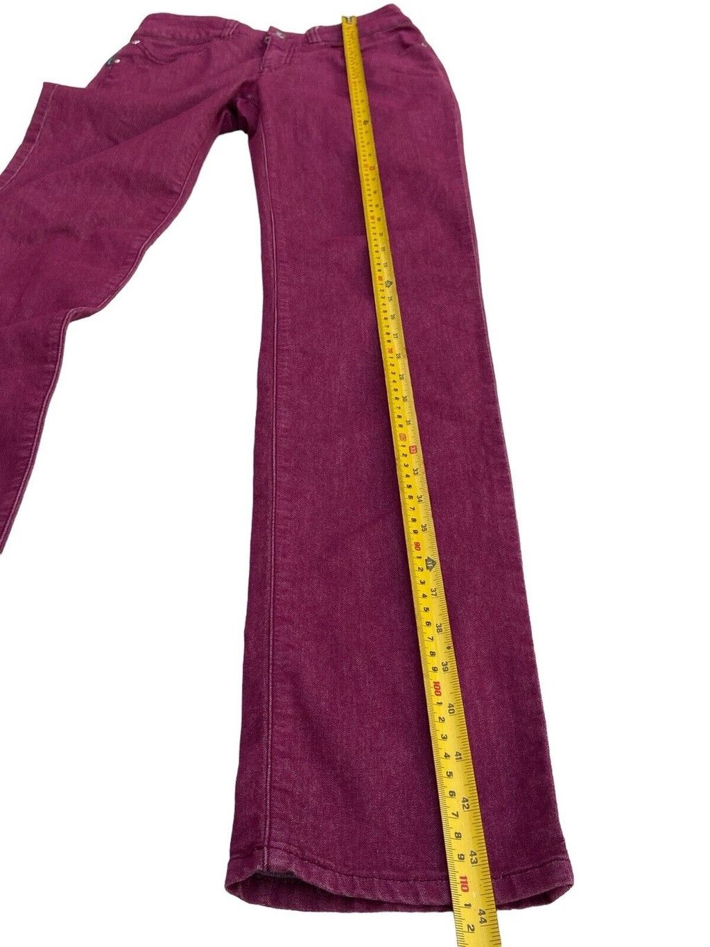 Armani AJ Armani Jeans Women Stretchy Denim EUR 27 USA 27 Purple Size 27" / US 4 / IT 40 - 4 Thumbnail