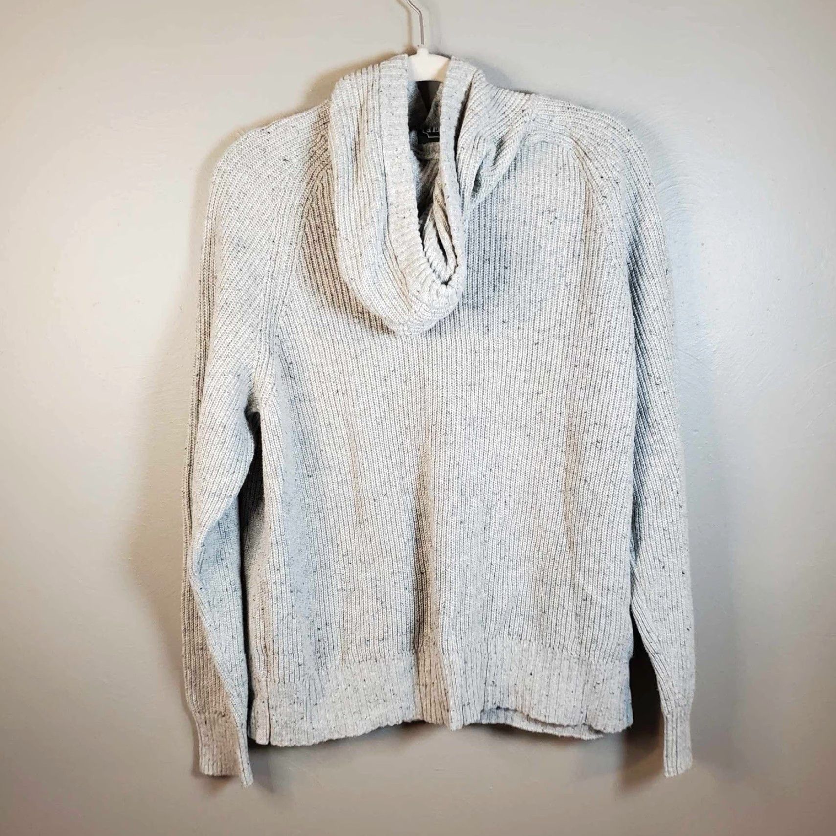 American Eagle Outfitters VINTAGE American Eagle Hoodie Ribbed Knit Grey S Womens Small Pullover Knit Summer 90s? Size S / US 4 / IT 40 - 7 Thumbnail
