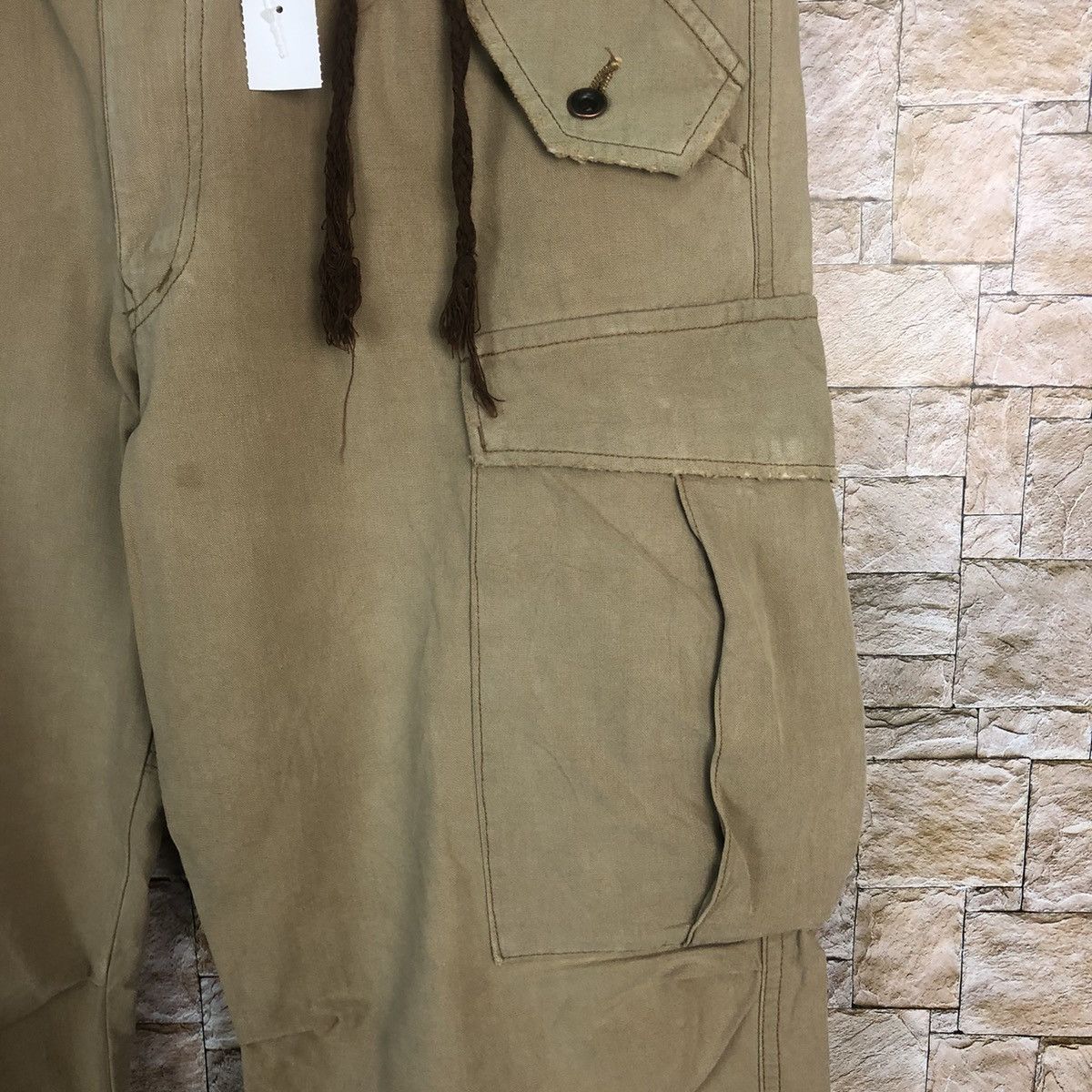 Japanese Brand CnCv Brown Cargo utility tactical Multipocket Pants #A747 Size US 31 - 11 Thumbnail