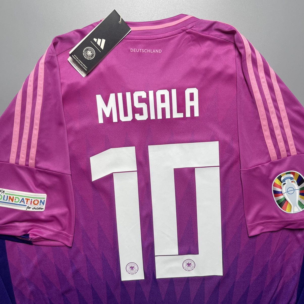 Adidas 3XL GERMANY ADIDAS 2024 EURO SOCCER AWAY JERSEY #10 MUSIALA Size US XXL / EU 58 / 5 - 9 Thumbnail