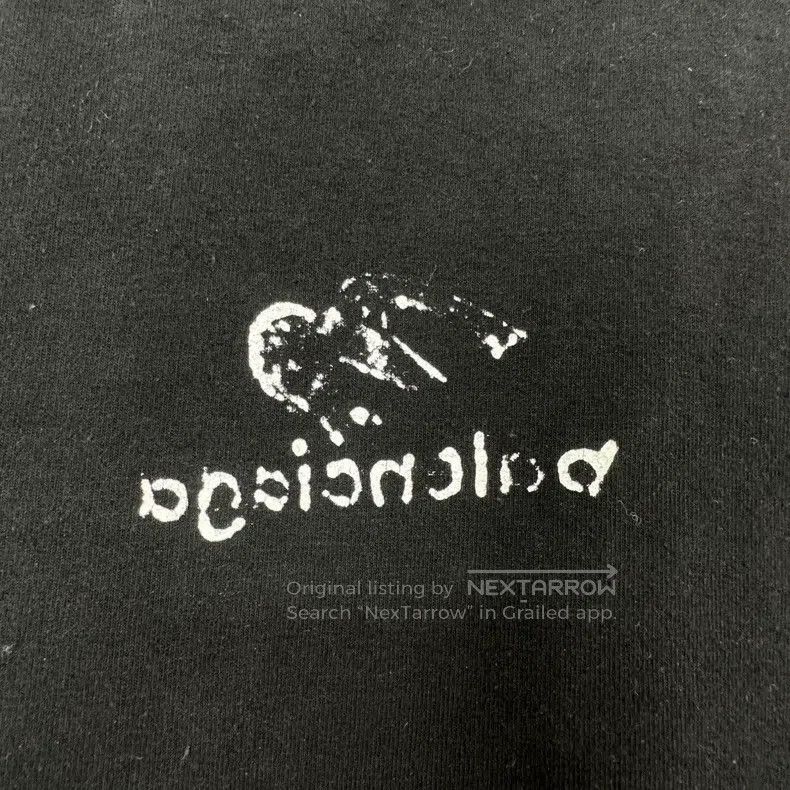 Balenciaga Balenciaga Women's Short Black Printed Logo Short Sleeve Size S / US 4 / IT 40 - 6 Thumbnail