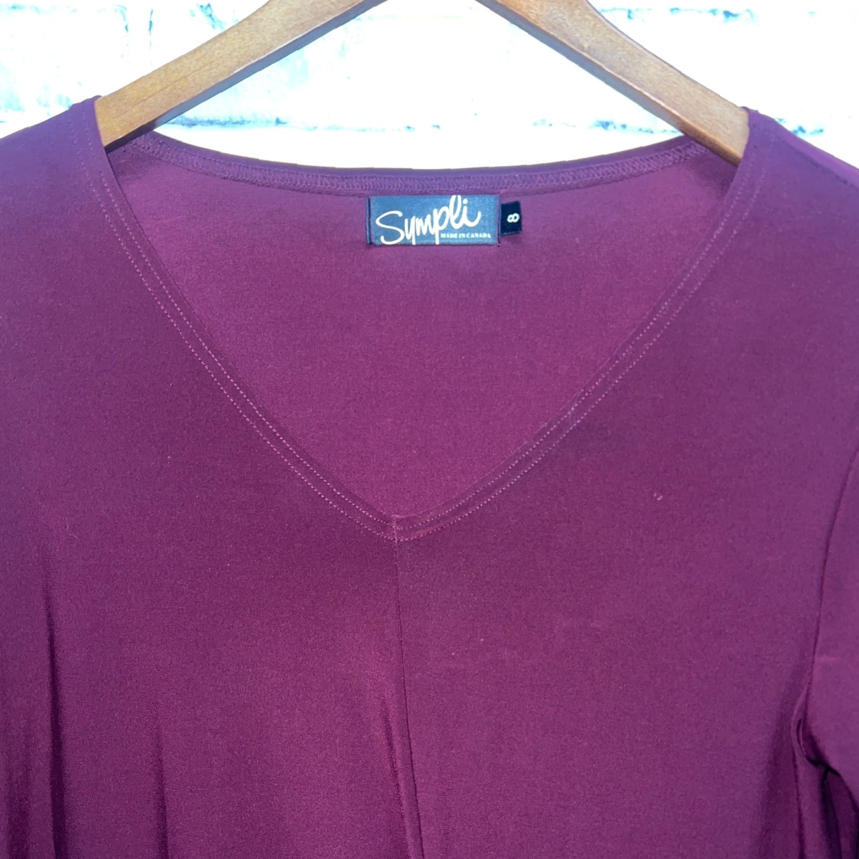 Vintage VINTAGE Sympli Blouse Red Stretchy Womens Size 8 Size M / US 6-8 / IT 42-44 - 2 Thumbnail