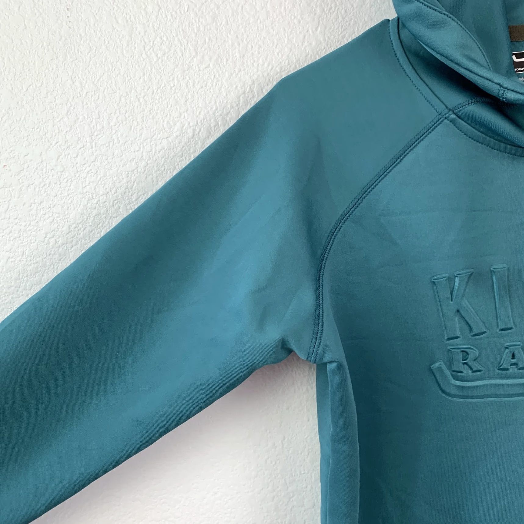 Vintage Kimes Ranch Women's Performance Hoodie Pullover Teal Embossed Logo Size M Size M / US 6-8 / IT 42-44 - 2 Thumbnail