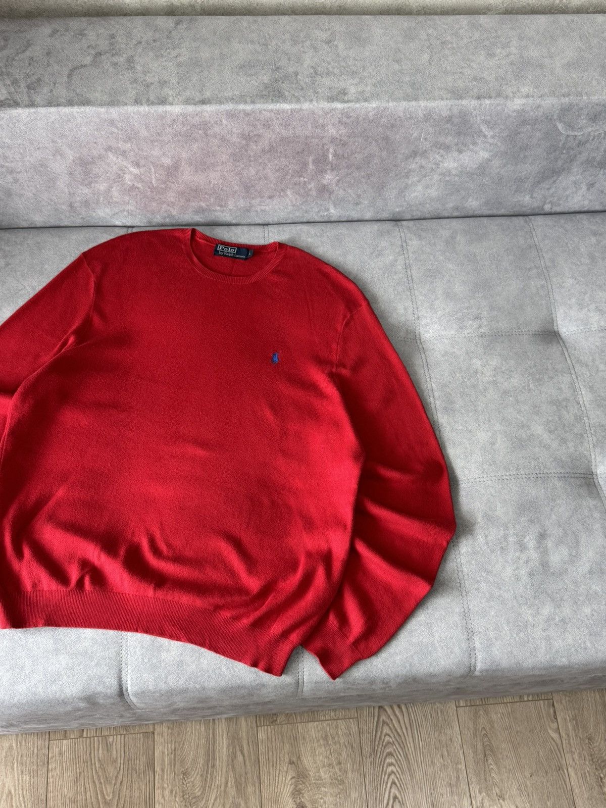 Polo Ralph Lauren × Vintage Vintage Polo Ralph Lauren red cotton sweater Y2K size L Size US L / EU 52-54 / 3 - 4 Thumbnail