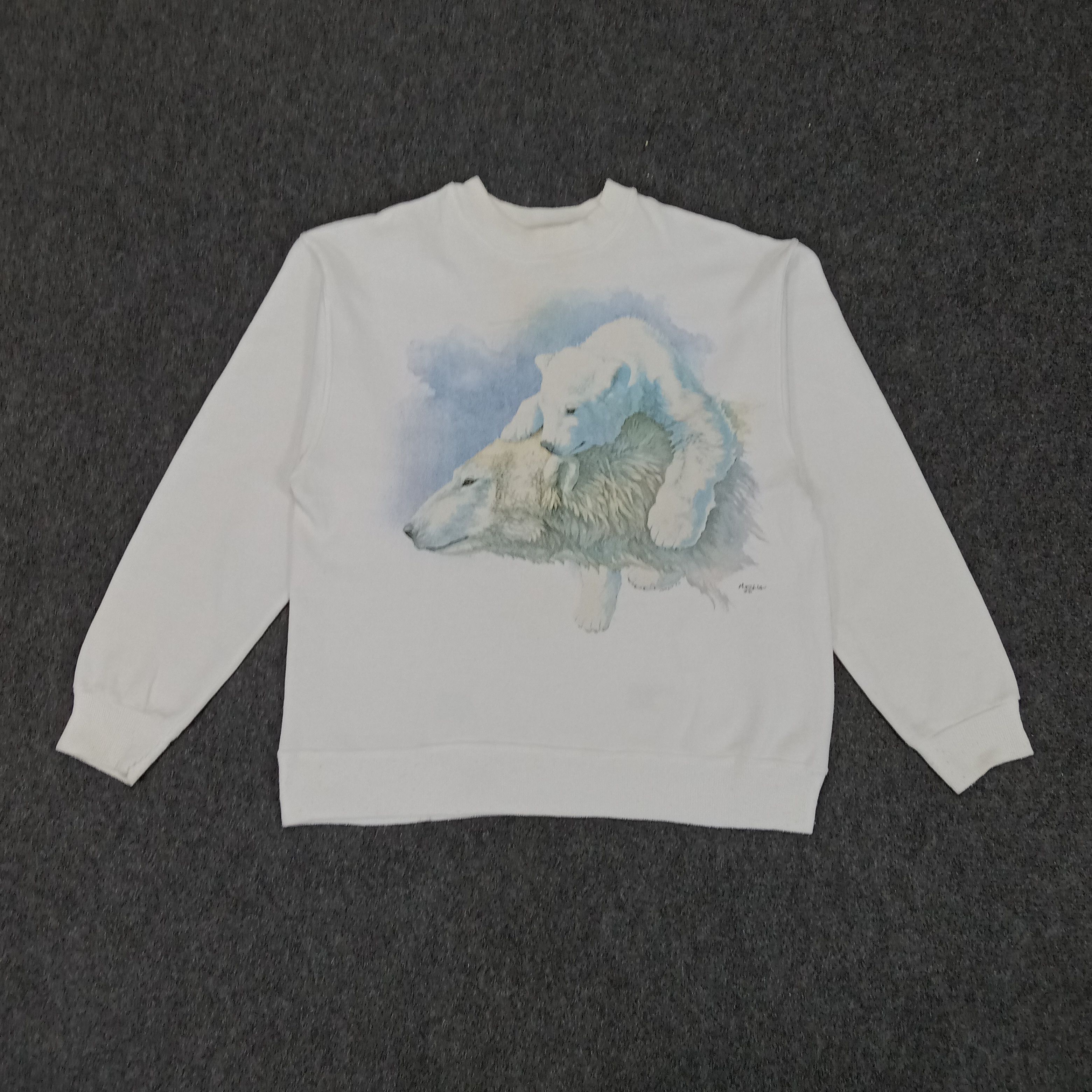 Animal Polar Bear Art by Harlequin N.G. Sweatshirt