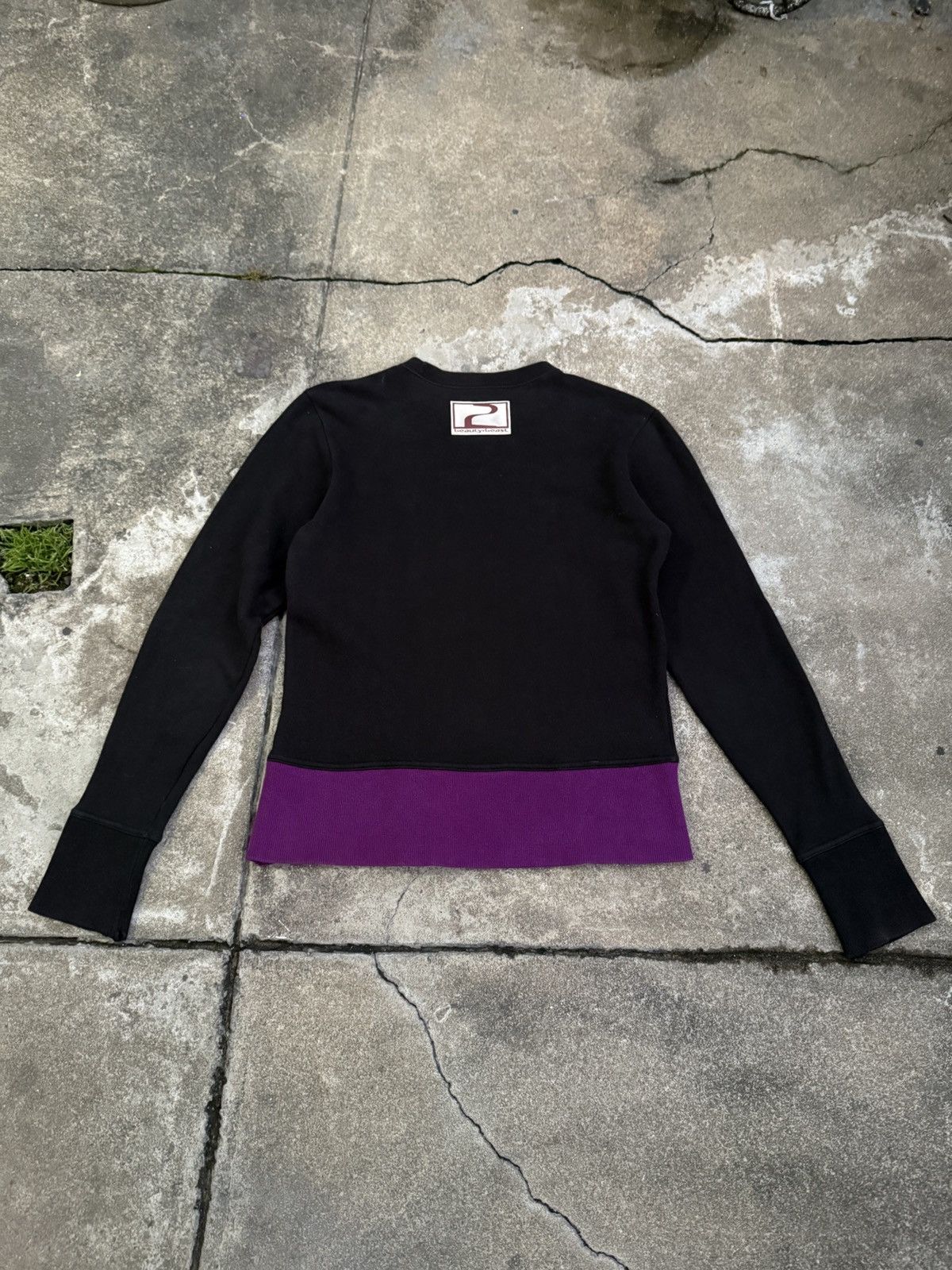 Beauty:Beast AW98 Color-block Pullover Sweatshirt