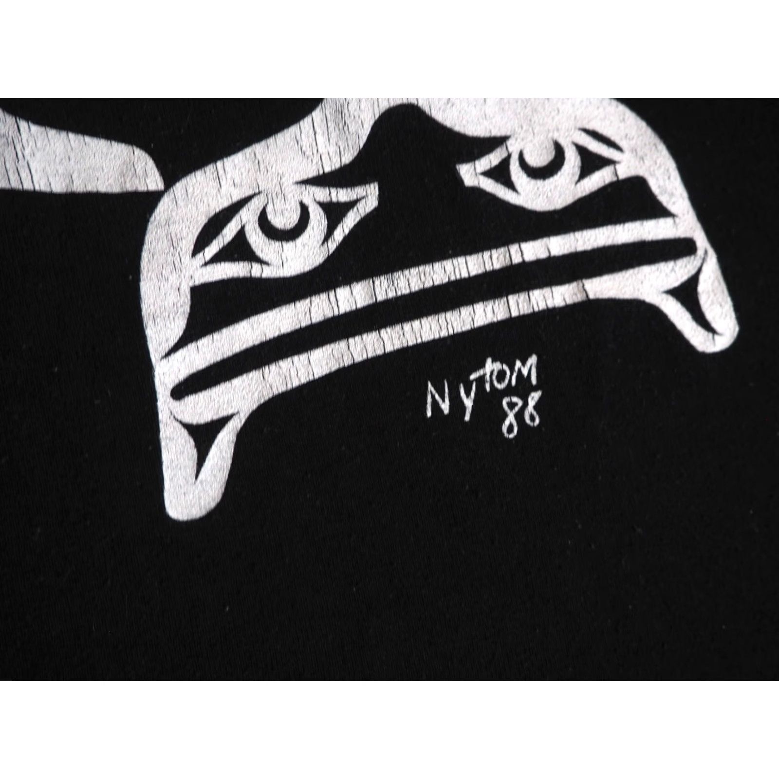 Jerzees VTG 80s Jerzees Coast Salish PNW Orca Whale Art USA Black Tee T-Shirt Mens XL Size US XL / EU 56 / 4 - 3 Thumbnail