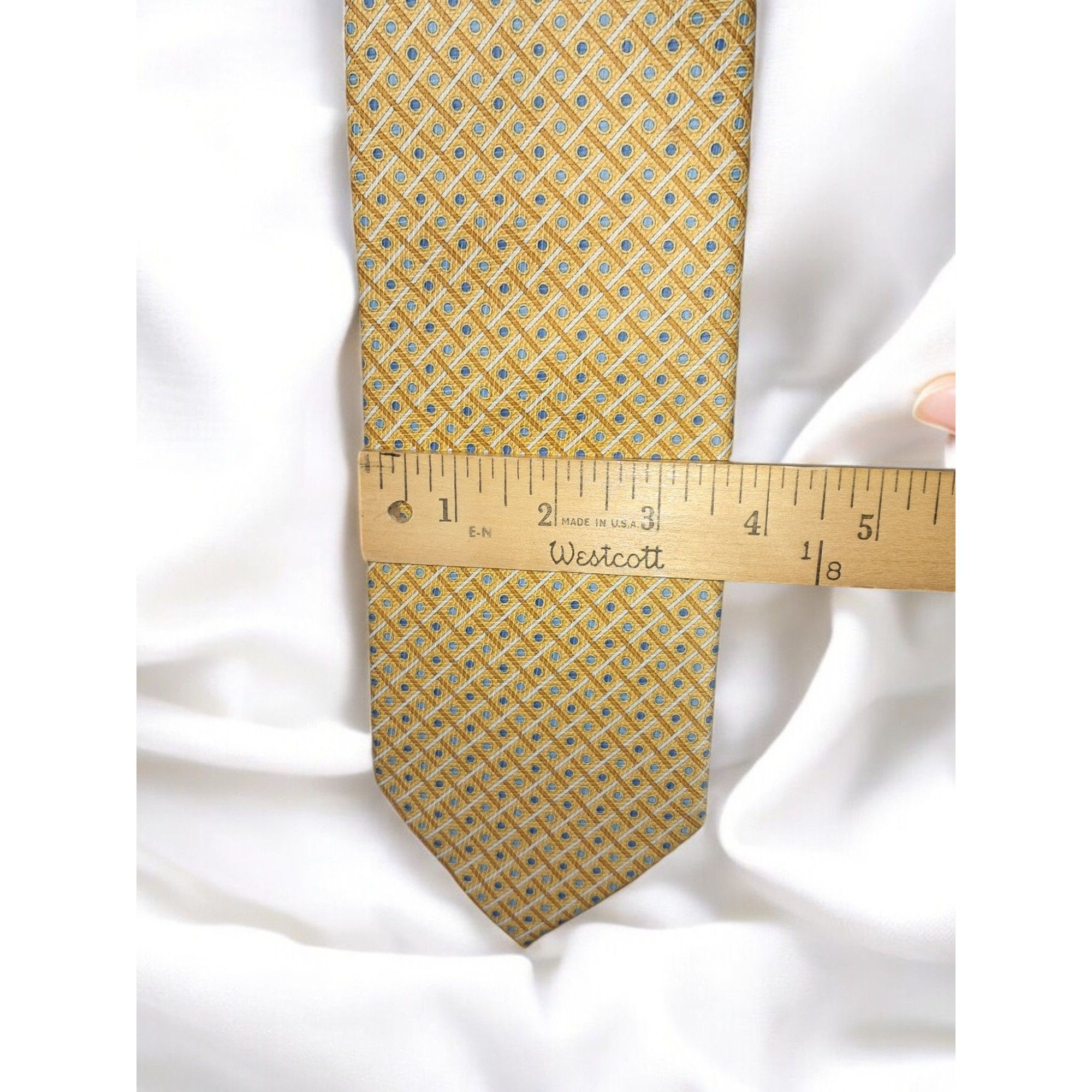 Other Keith Daniels 100% Polyester Tie – Handmade in China, Gold G Size ONE SIZE - 9 Thumbnail