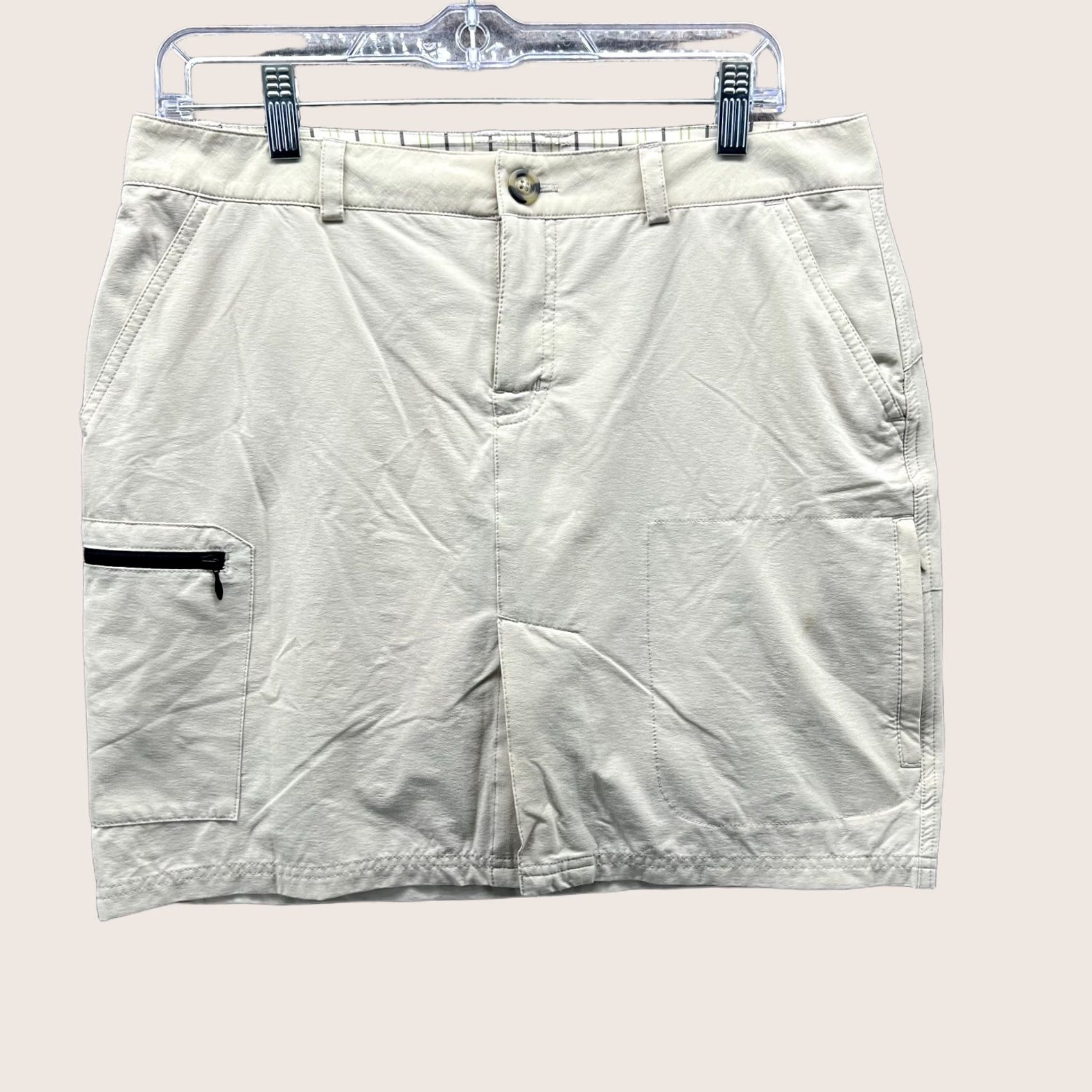 Eastern Mountain Sports VINTAGE? EASTERN MOUNTAIN SPORTS Skirt Womens Small Beige Stretch Outdoor Hiking Pockets Size 28" / US 6 / IT 42 - 1 Thumbnail