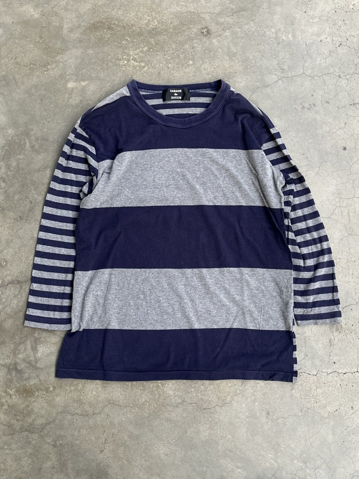 CABANE de ZUCCa Stripe Half Sleeve Shirt