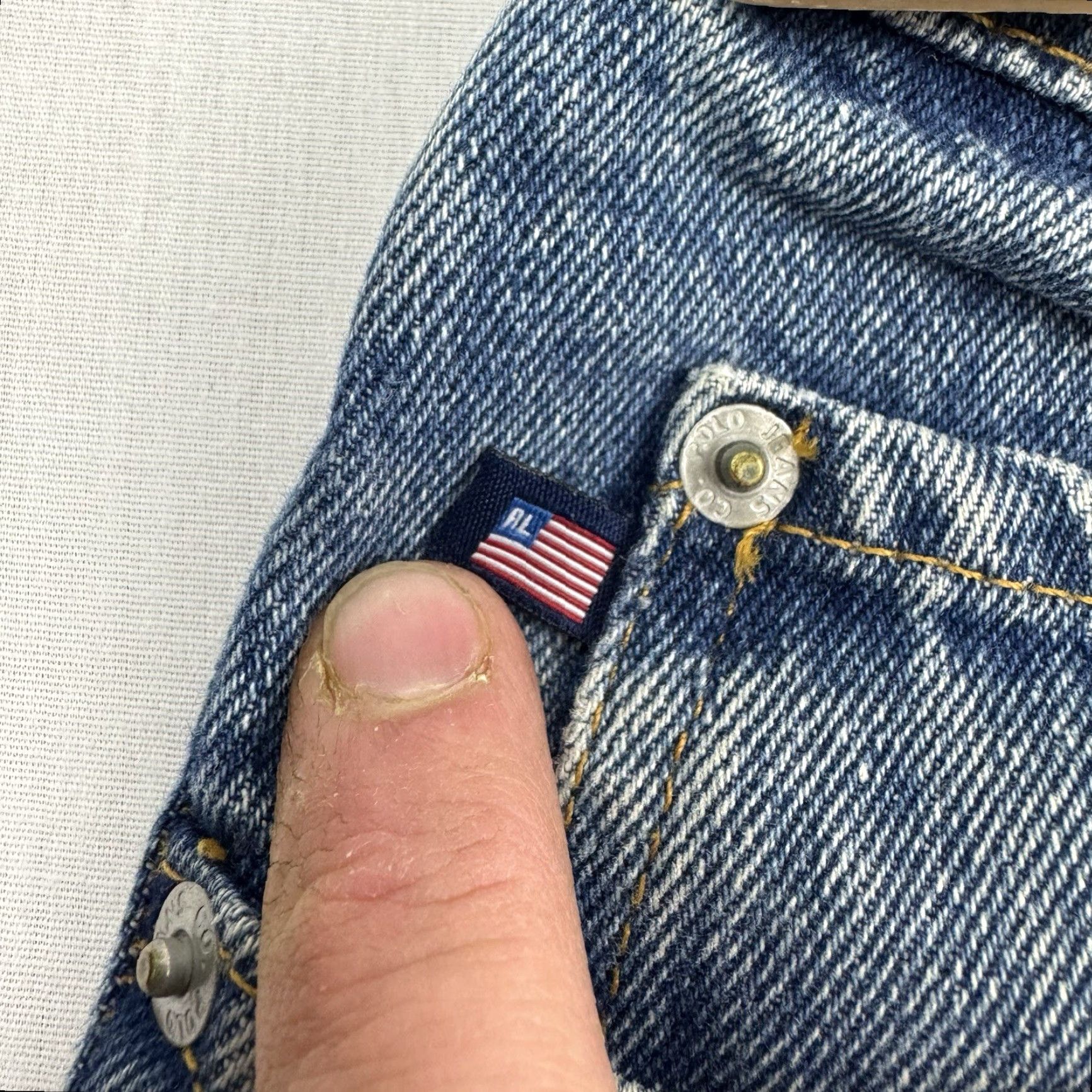 Polo Ralph Lauren VINTAGE Polo Jeans Co. Jeans Adult 38x32 Blue Grunge 90s Y2K Hip Hop Polo Jeans Co. Mens Regular 38 Inseam 32 Blue Grunge 90s Y2K Mens Jeans Size US M / EU 48-50 / 2 - 4 Thumbnail