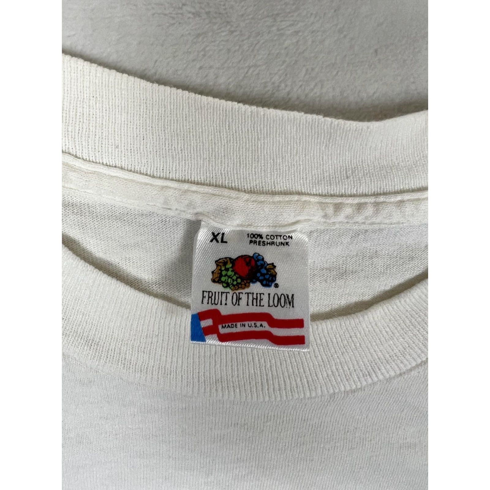 Fruit Of The Loom VINTAGE Fruit of the Loom ST. FRANCIS PHYSICAL FITNESS AWARD Mens XL White Short Sleeve T-Shirt US Made Size US XL / EU 56 / 4 - 4 Thumbnail