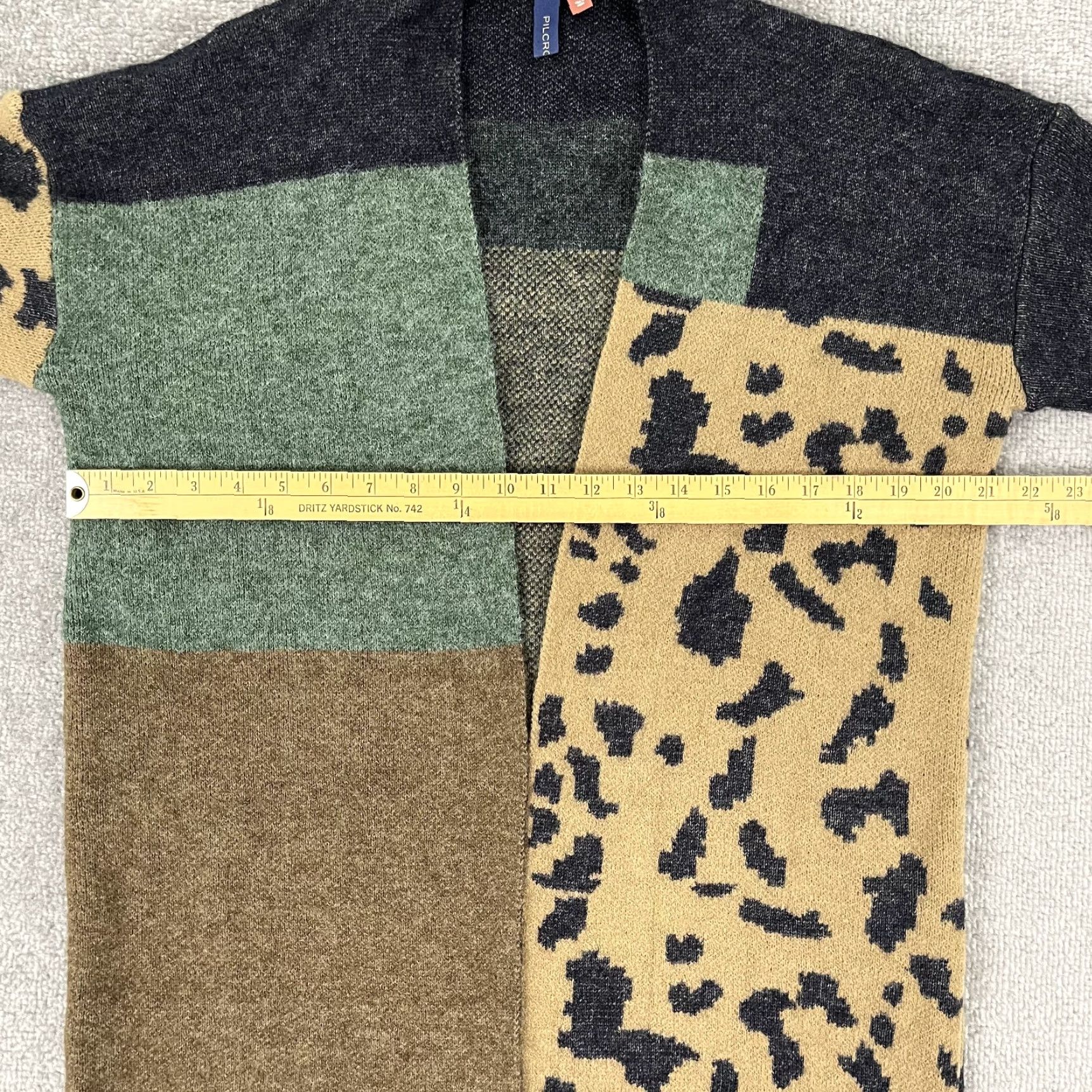 Anthropologie Anthropologie Pilcro Cardigan Womens One Size Multicolor Cozy Animal Print Sweater Size ONE SIZE - 5 Thumbnail