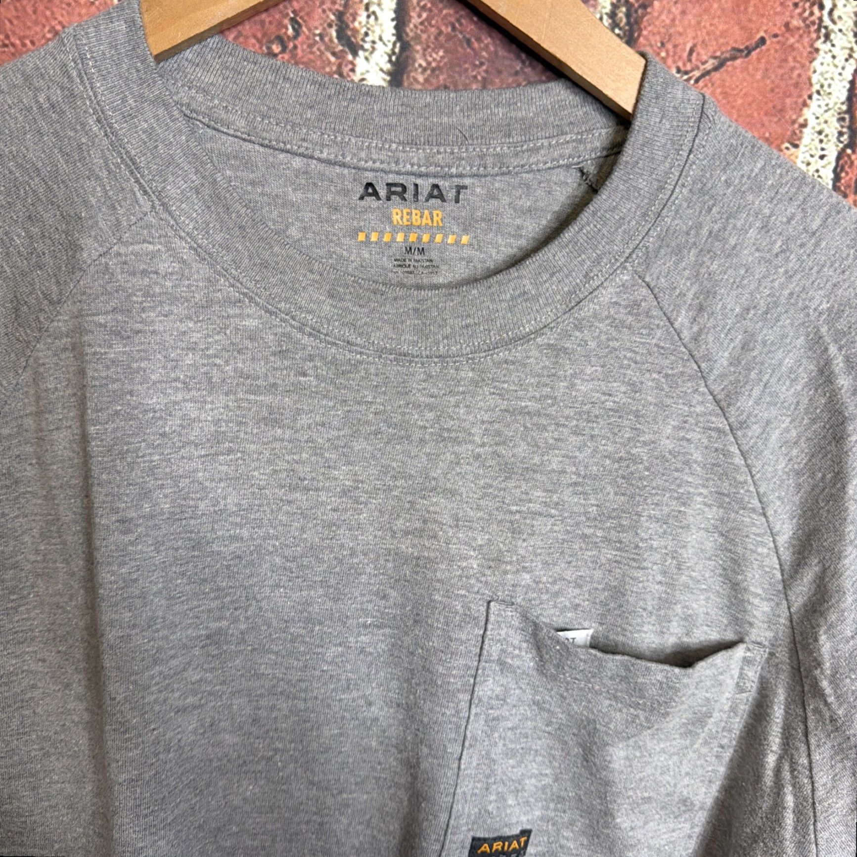 Ariat Ariat Men's Rebar Pullover Shirt Long Sleeve Gray Size US M / EU 48-50 / 2 - 2 Thumbnail