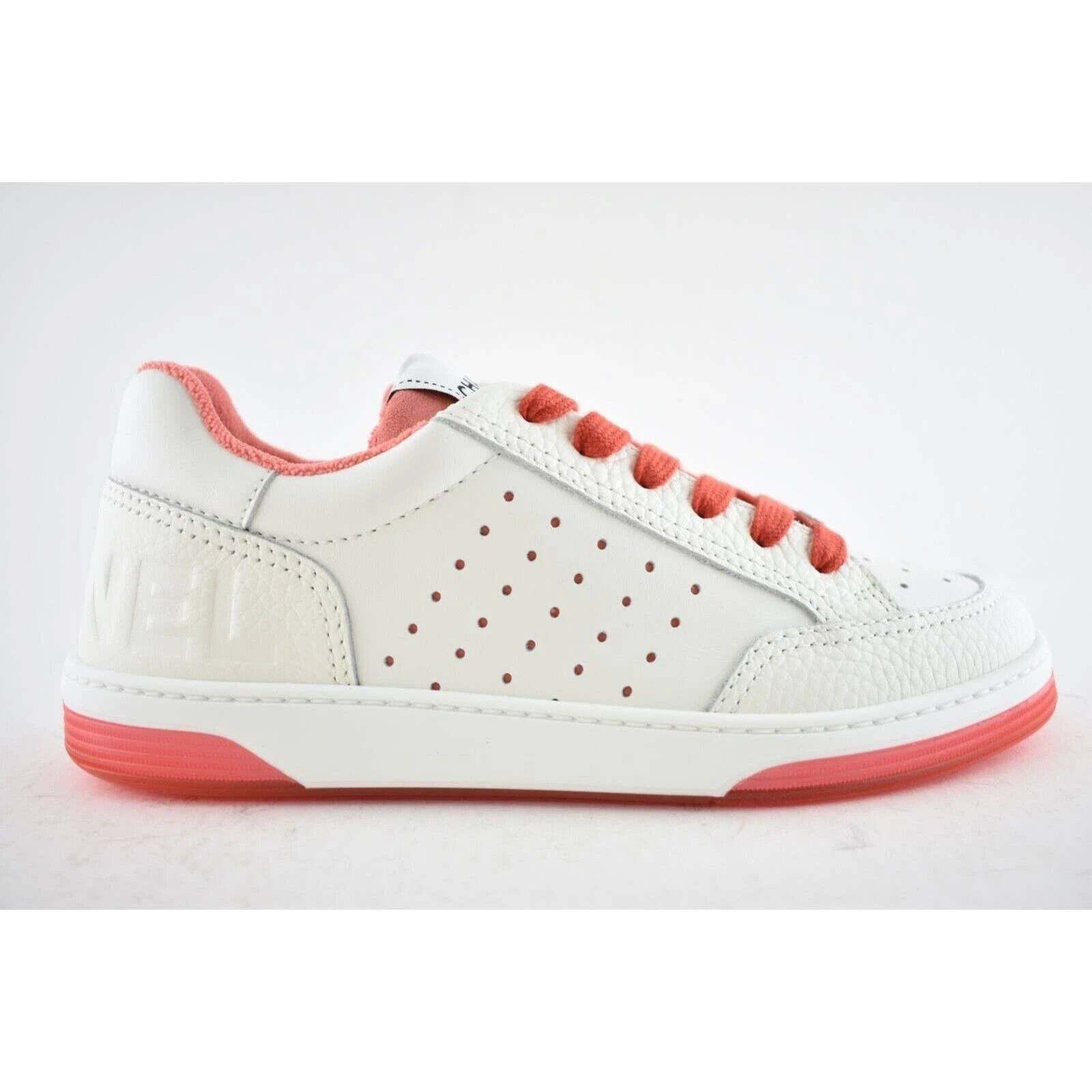 Chanel 22P Leather CC Logo Flat Lace Up Runner Trainer Sneaker 37.5 Size US 7.5 / IT 37.5 - 1 Thumbnail