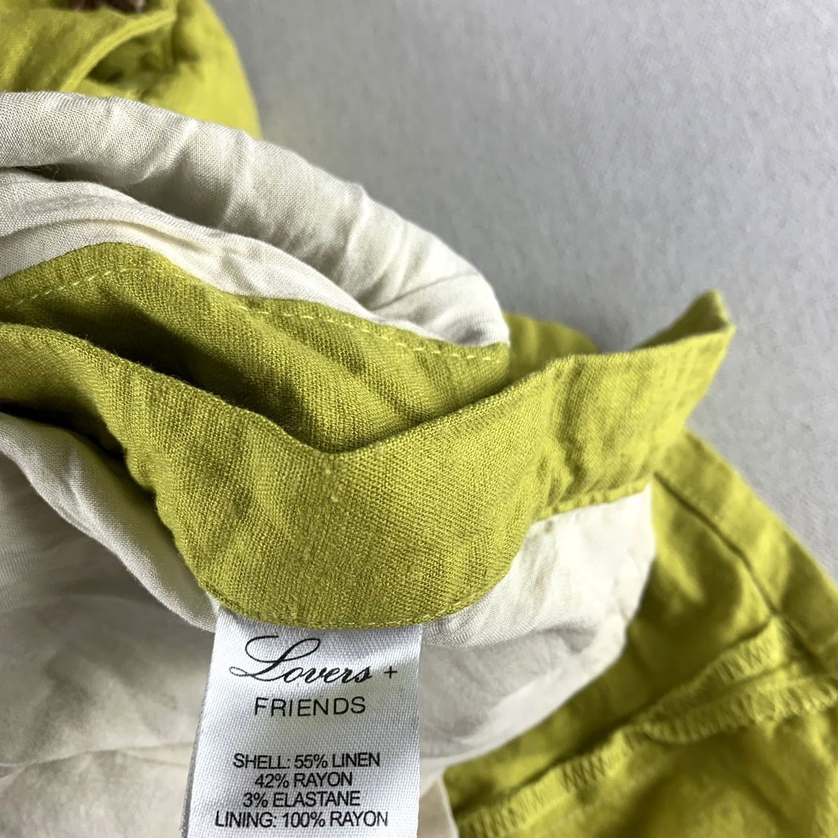 Vintage LOVERS AND FRIEND CAMISOLE BLOUSE WOMENS XS LIME GREEN SIDE BUTTON UP Size XS / US 0-2 / IT 36-38 - 6 Thumbnail