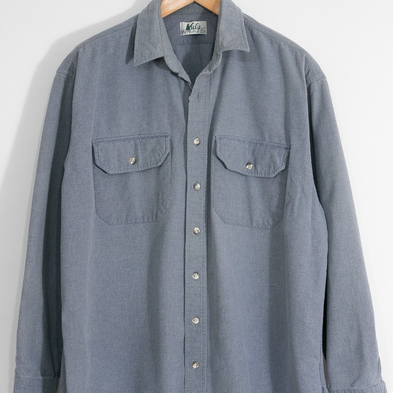 Rei Vintage REI Chamois Button Up Shirt Mens 2XL - Distressed Size US XXL / EU 58 / 5 - 2 Thumbnail