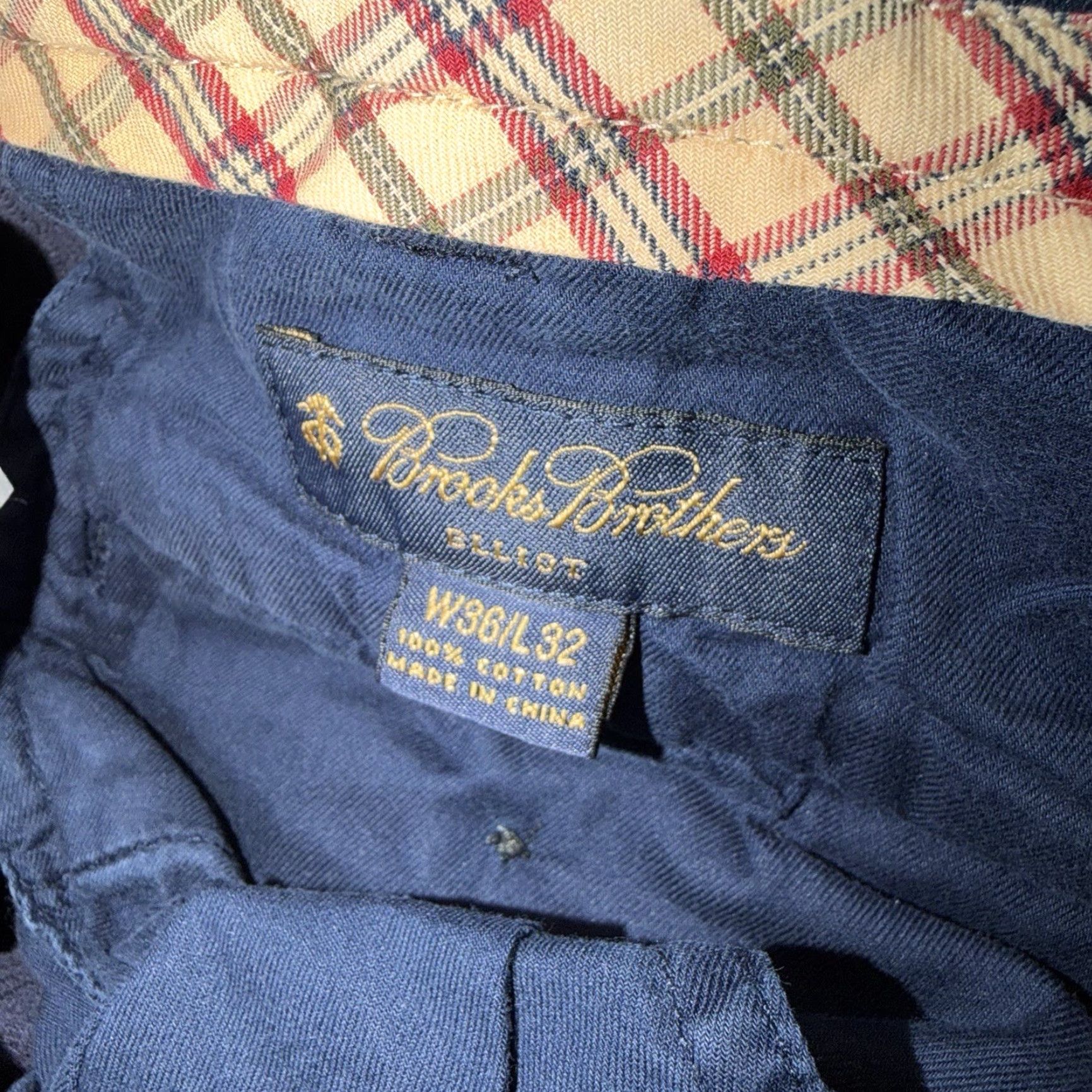 Brooks Brothers Brooks Brothers Pants Men 36x32 Blue Pleated Corduroy Straight Leg Cuffed Size US 36 / EU 52 - 6 Thumbnail