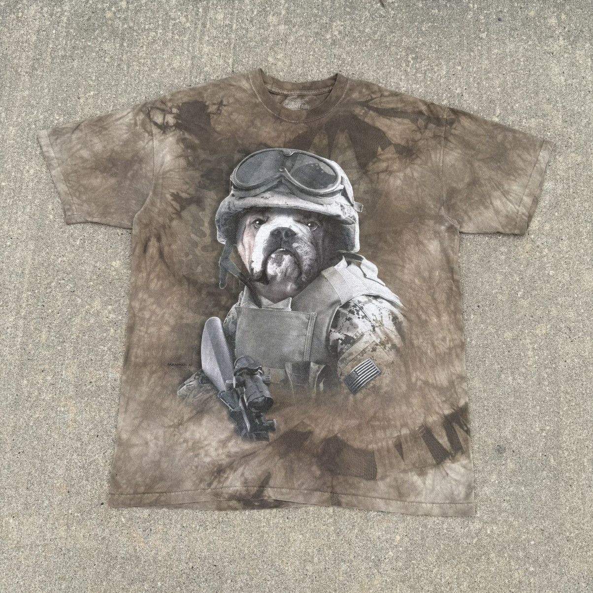 Vintage Vintage The Mountain T-Shirt XL Military Bulldog Dog Soldier Size US XL / EU 56 / 4 - 2 Thumbnail