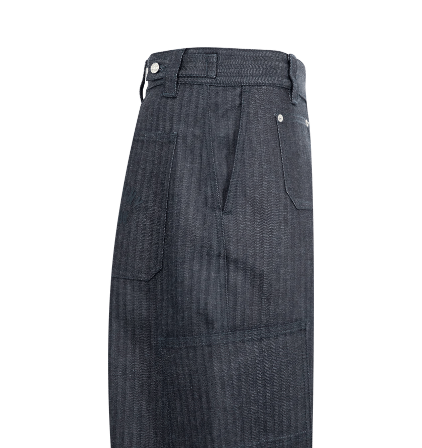 Givenchy o1h1sh11225 Cargo Twisted Leg Pant in Dark Blue Size US 36 / EU 52 - 3 Thumbnail