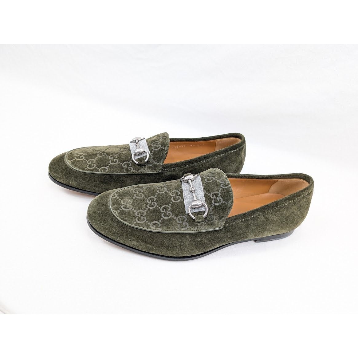 Gucci o1rshd1 Luxury Suede Loafers in Violet Green Size US 9 / EU 42 - 16 Thumbnail