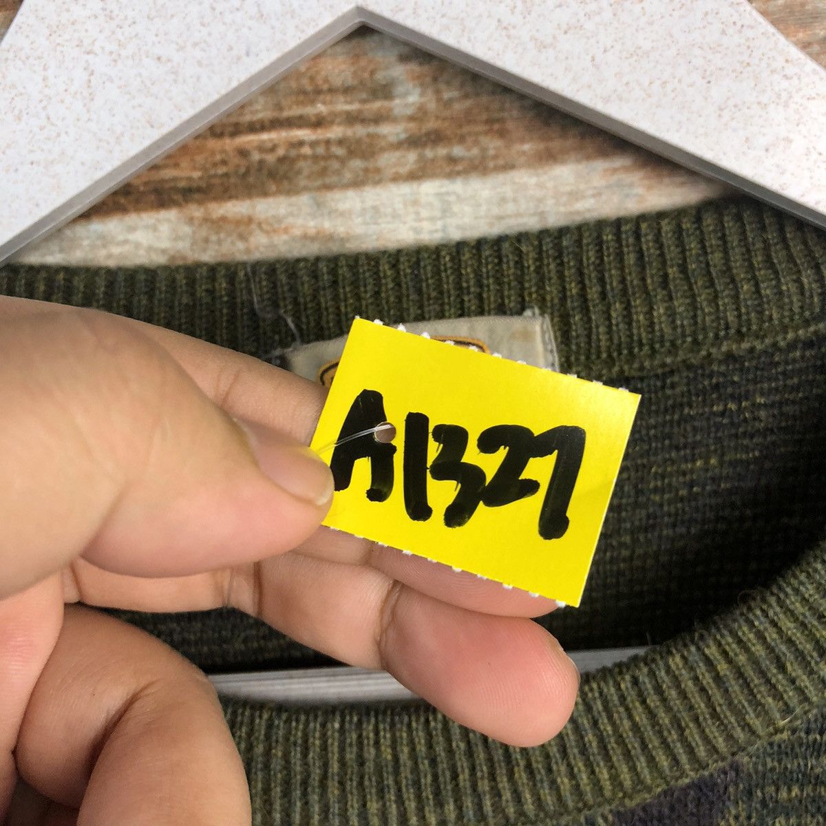 Vintage Intermezzo Green art vintage sweatshirt Knitwear #A1327 Size US L / EU 52-54 / 3 - 11 Thumbnail