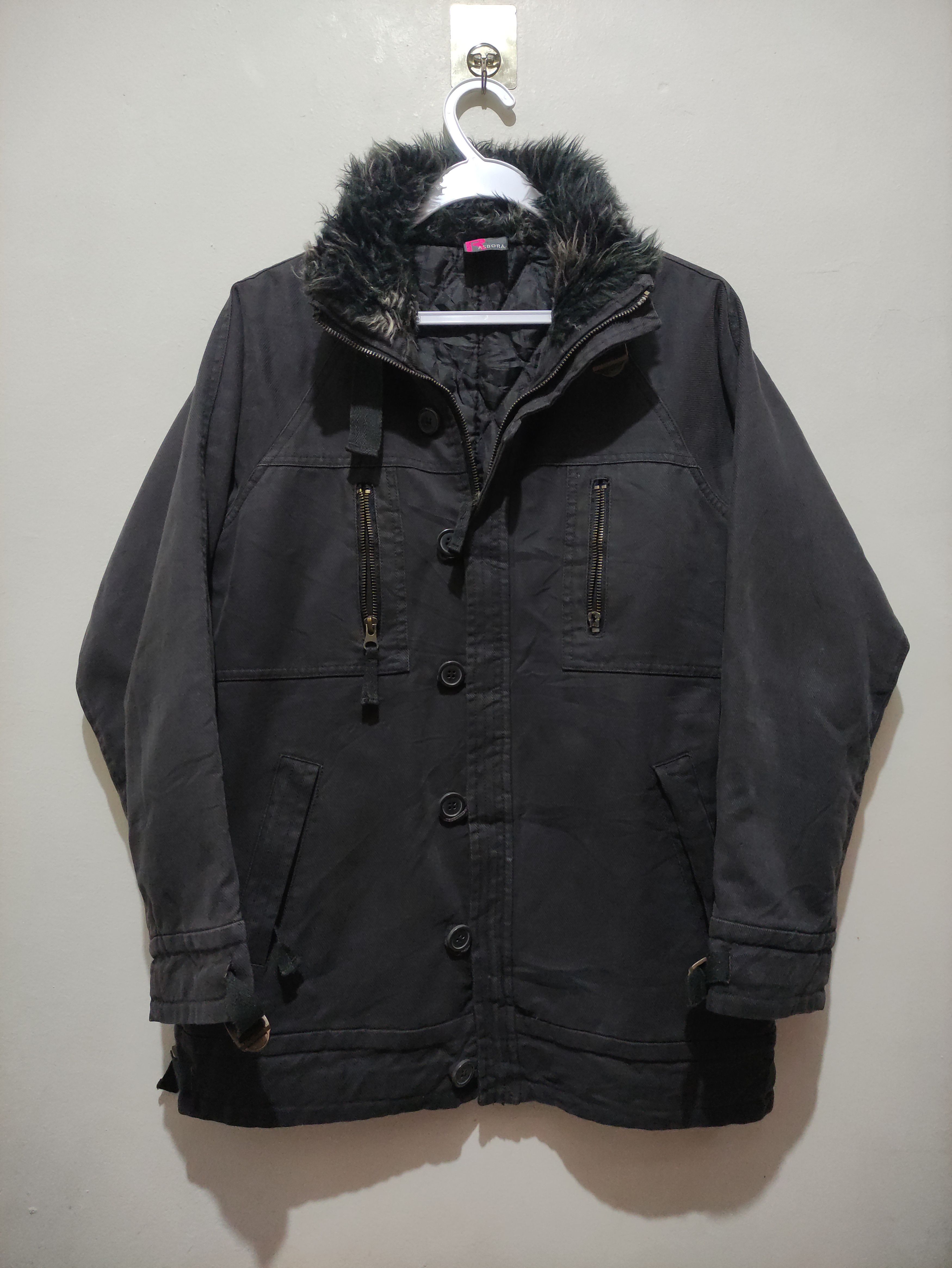 Tornado Mart Tornado Mart Studded Skull Printed Fur Collar Vkei