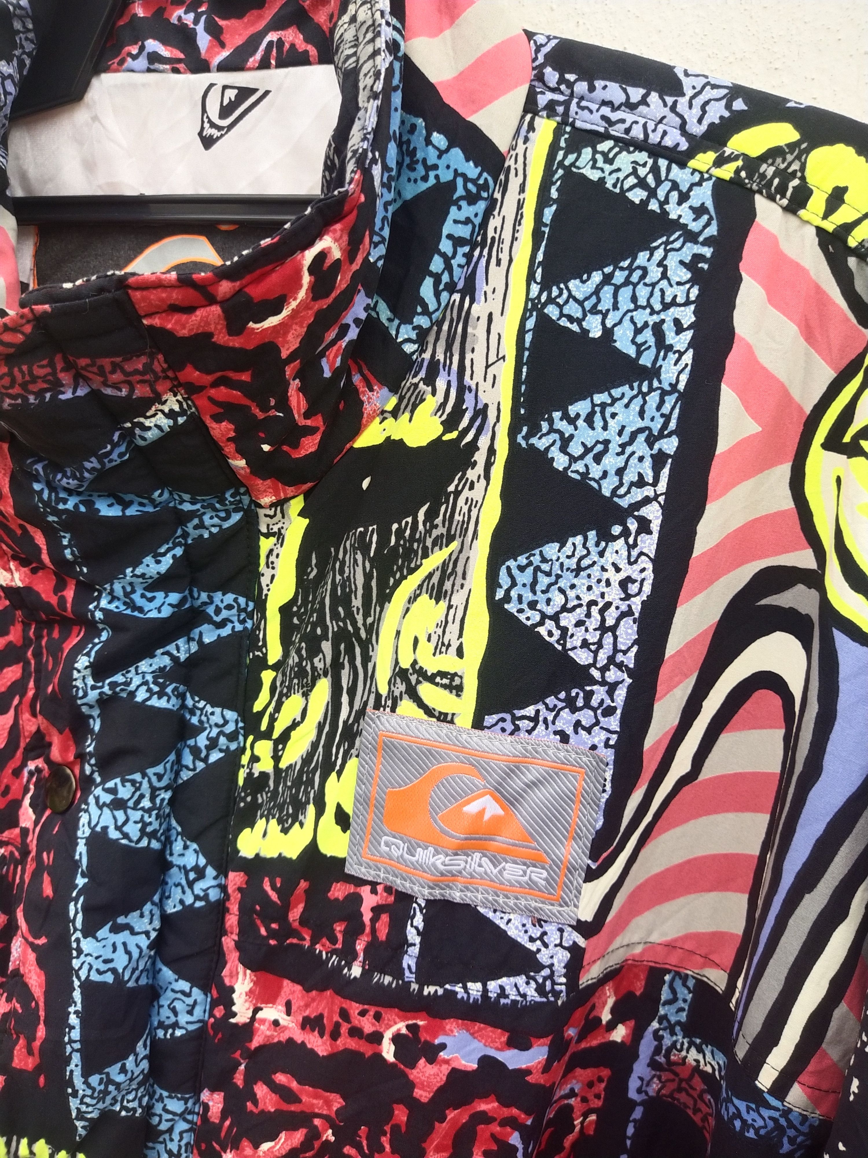 Quiksilver 🔥 Rare Vintage Quiksilver Multicolour Jacket Size US L / EU 52-54 / 3 - 6 Thumbnail