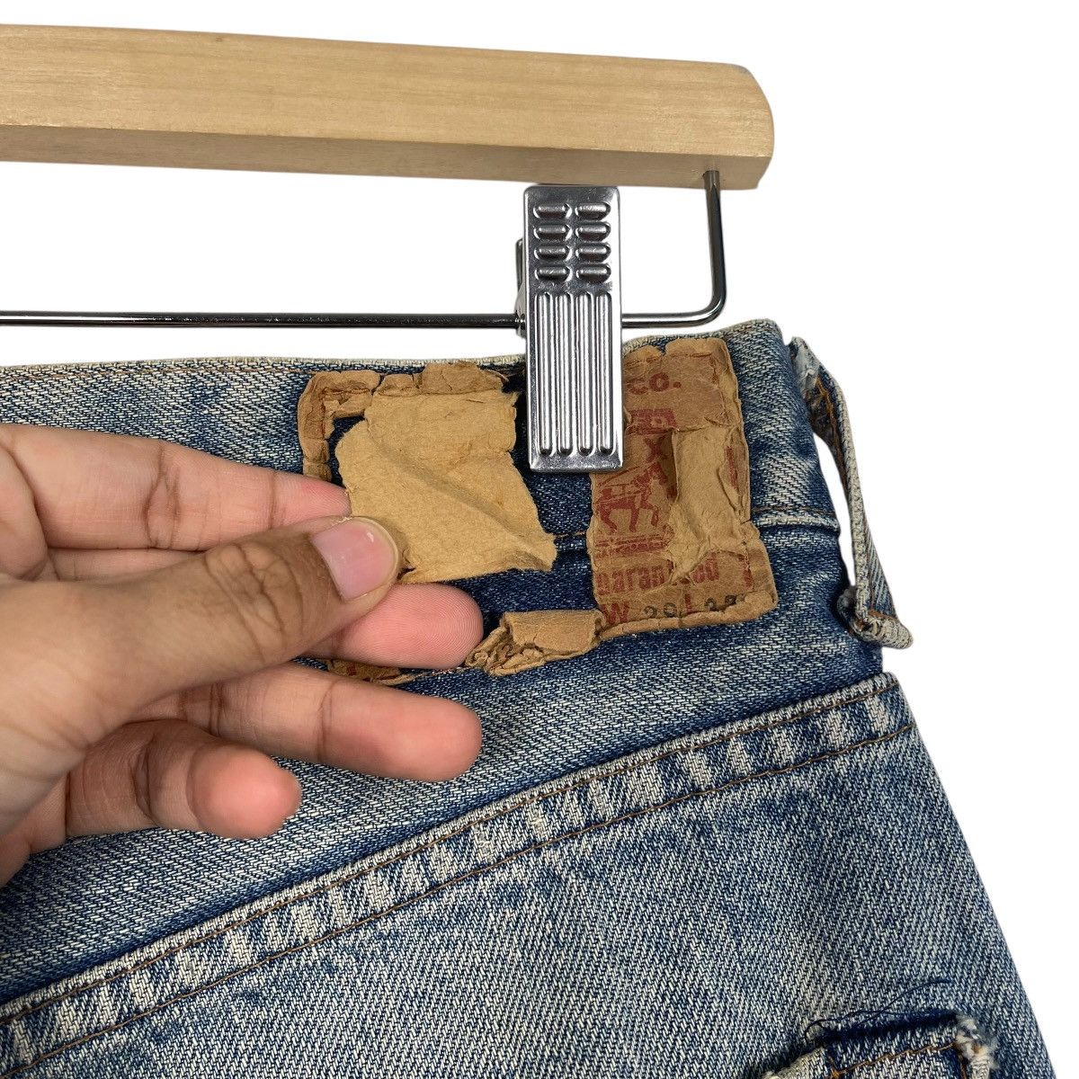 Levi's Vintage Levis Big E Made In Japan Trasher Button Fly Denim Size US 28 / EU 44 - 10 Thumbnail