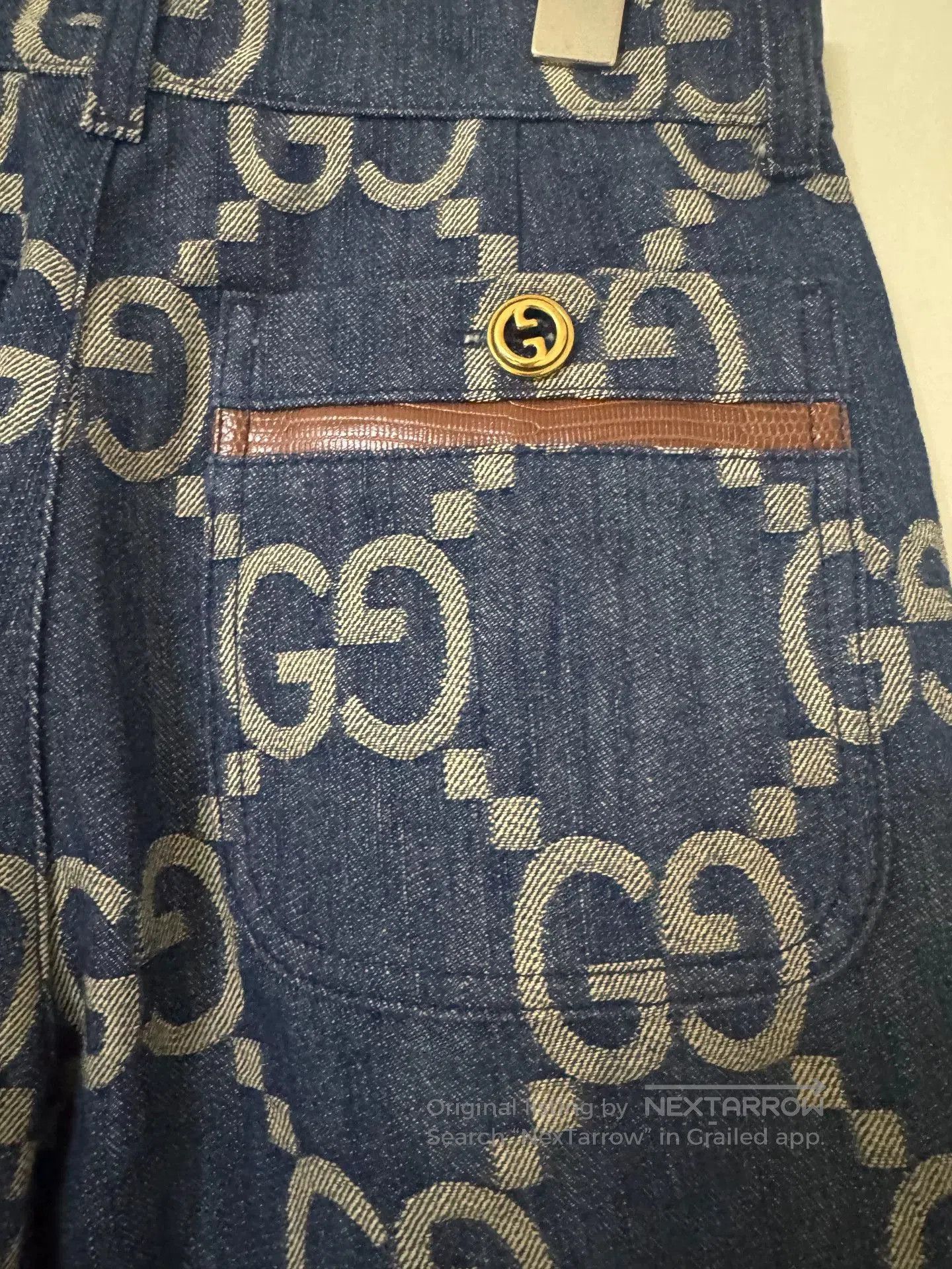 Gucci Gucci GG Denim Pants in New Condition. Size 37" - 4 Thumbnail